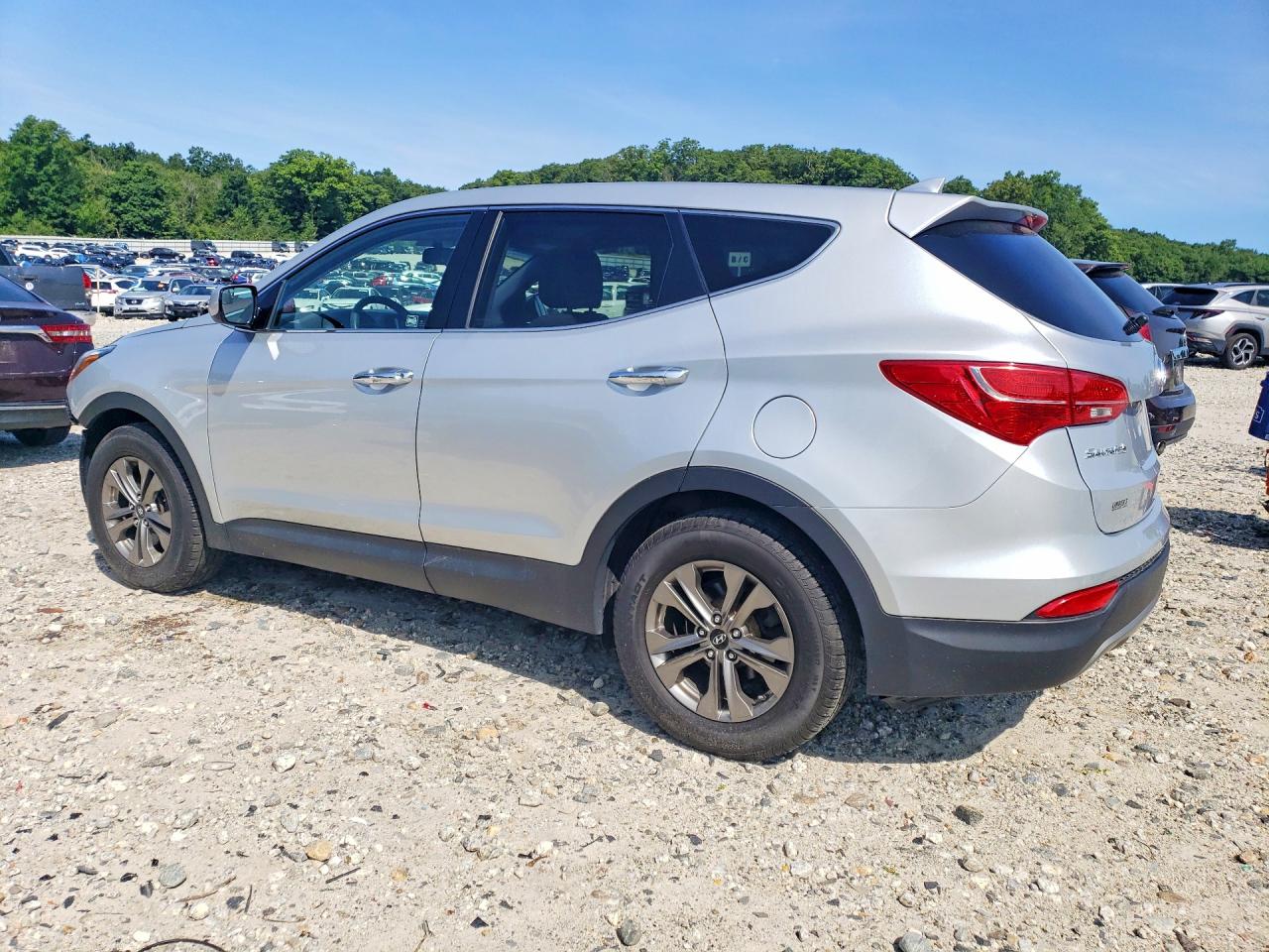 2015 Hyundai Santa Fe Sport 2.4l Silver vin: 5XYZTDLB3FG253836