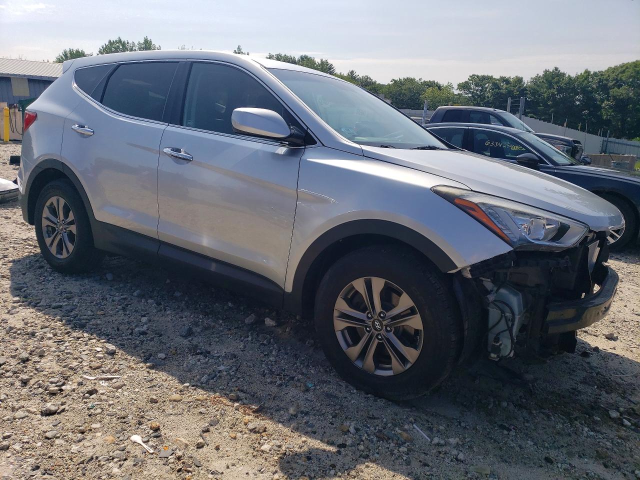 2015 Hyundai Santa Fe Sport 2.4l Silver vin: 5XYZTDLB3FG253836