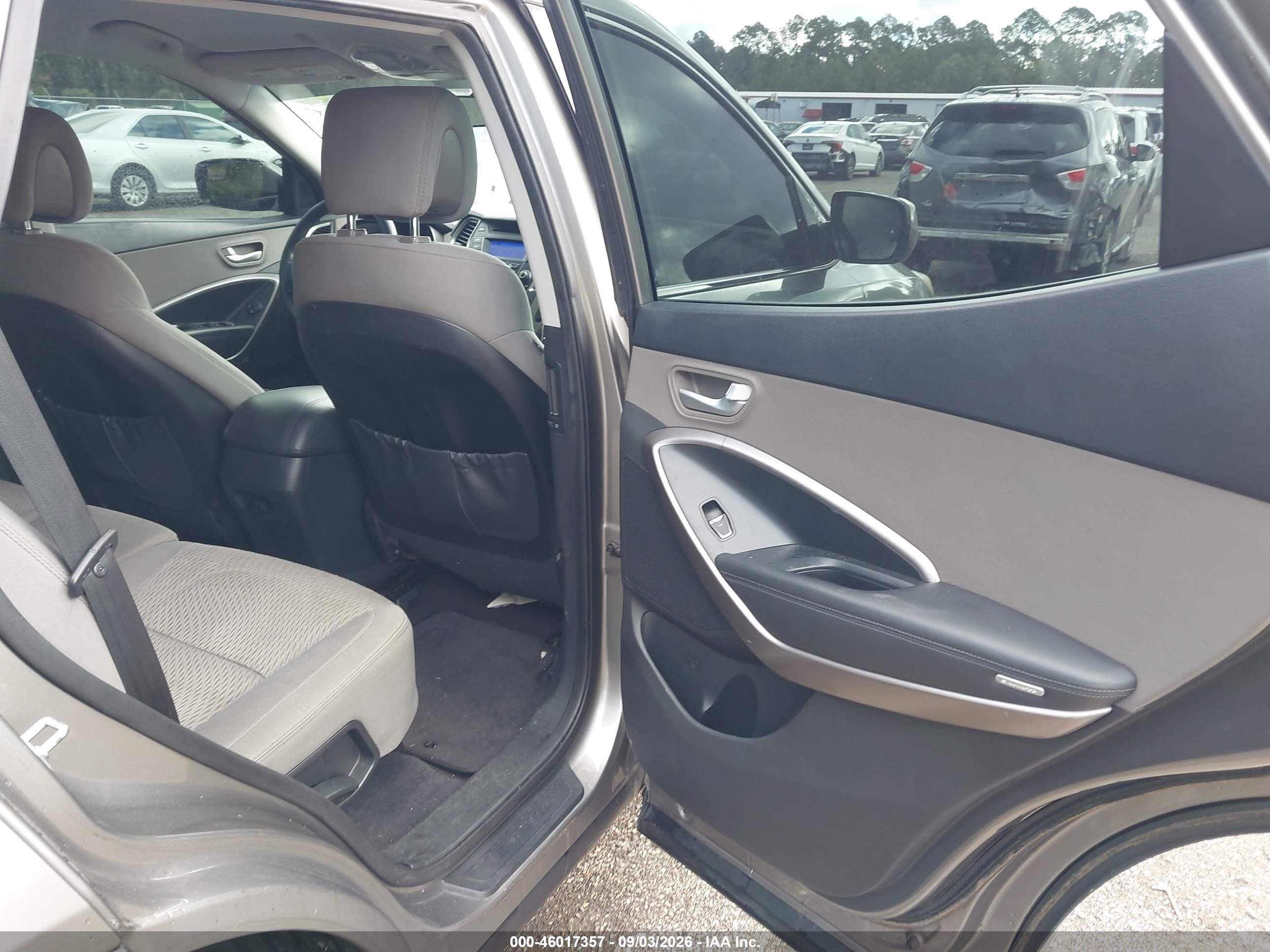 2015 Hyundai Santa Fe Sport 2.4l Gray vin: 5XYZTDLB3FG279675