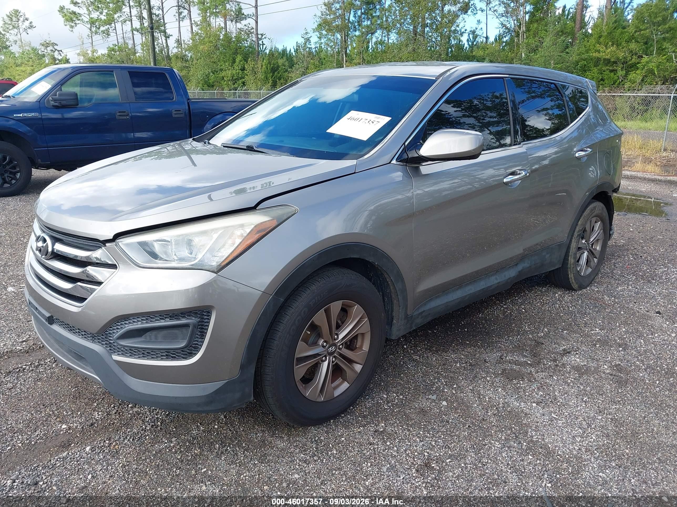 2015 Hyundai Santa Fe Sport 2.4l Gray vin: 5XYZTDLB3FG279675