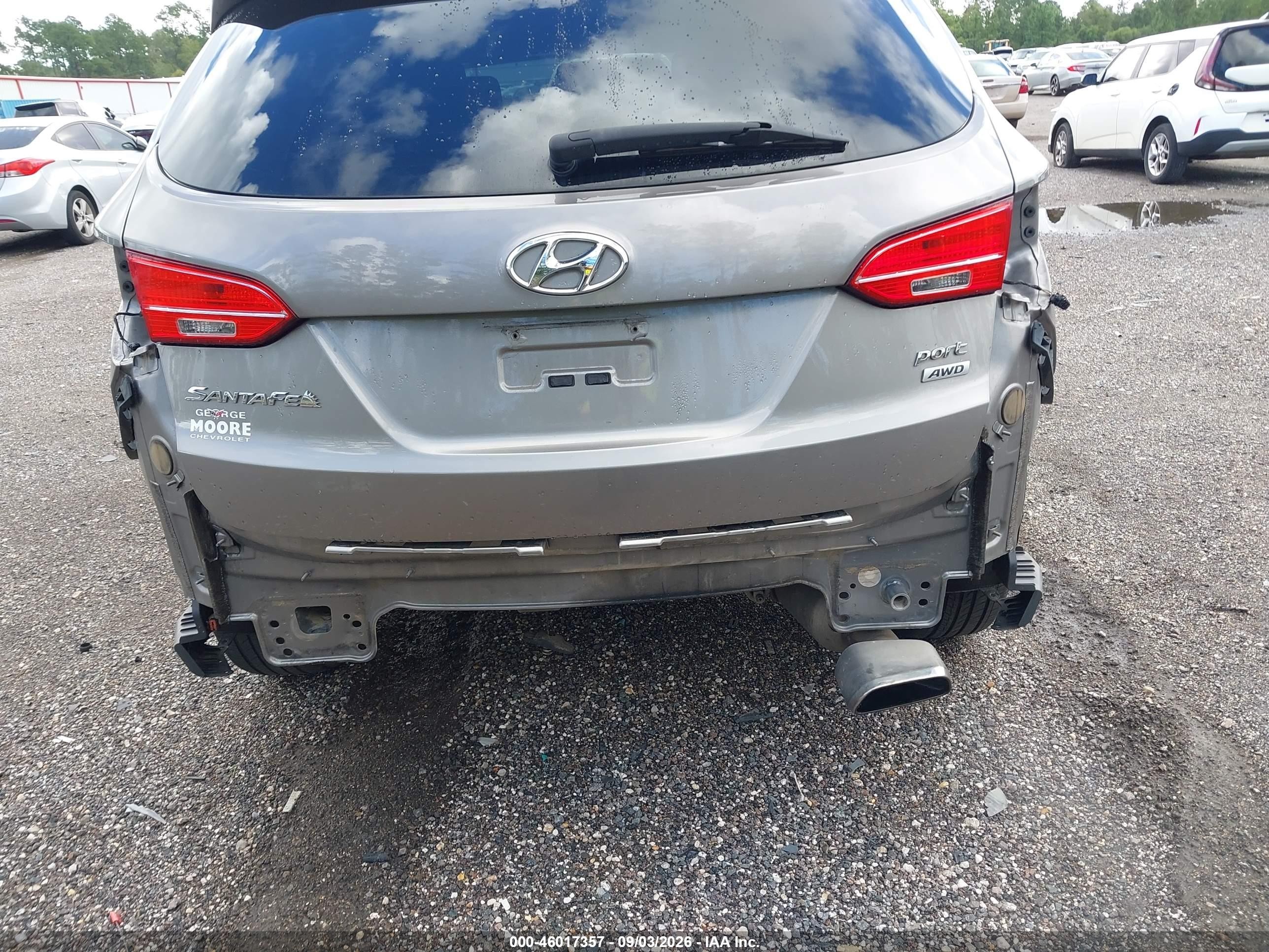 2015 Hyundai Santa Fe Sport 2.4l Gray vin: 5XYZTDLB3FG279675