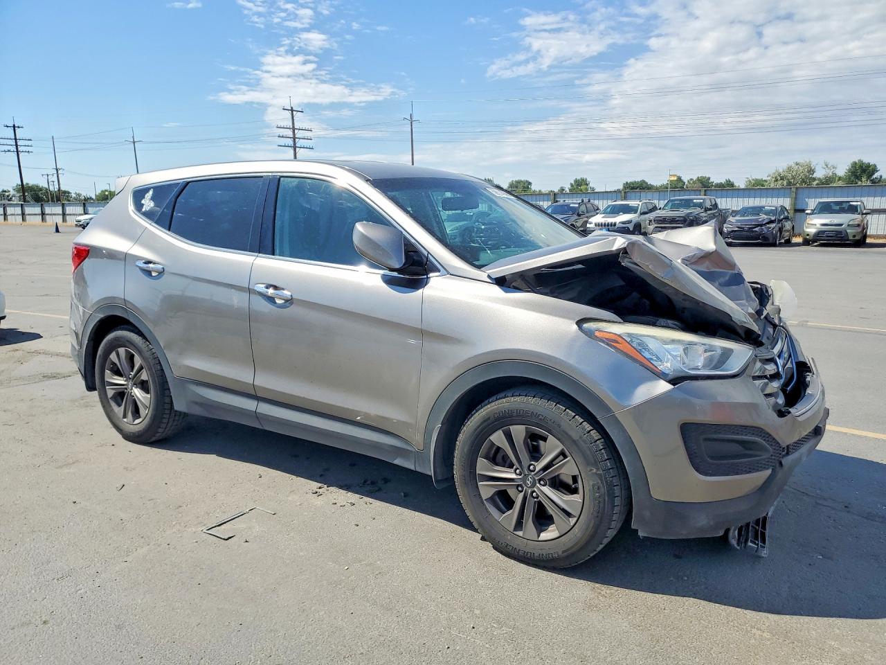 2015 Hyundai Santa Fe Sport 2.4l Brown vin: 5XYZTDLB3FG282253