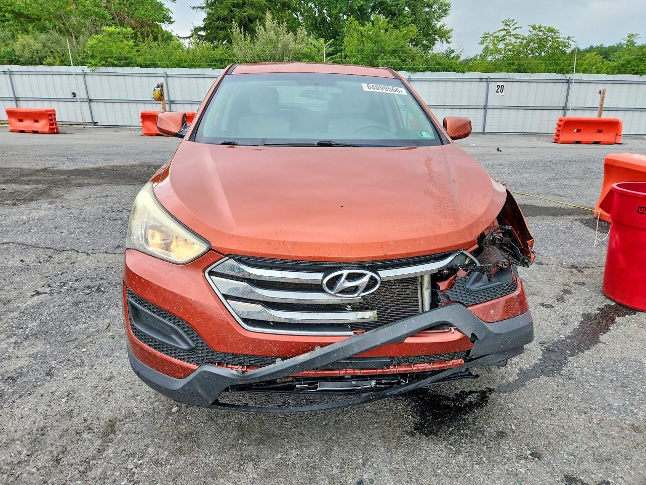 2015 Hyundai Santa Fe Sport 2.4l Orange vin: 5XYZTDLB3FG303702