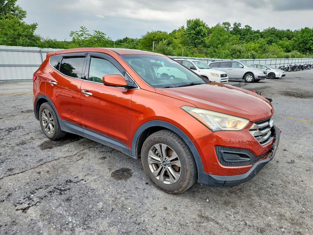 2015 Hyundai Santa Fe Sport 2.4l Orange vin: 5XYZTDLB3FG303702