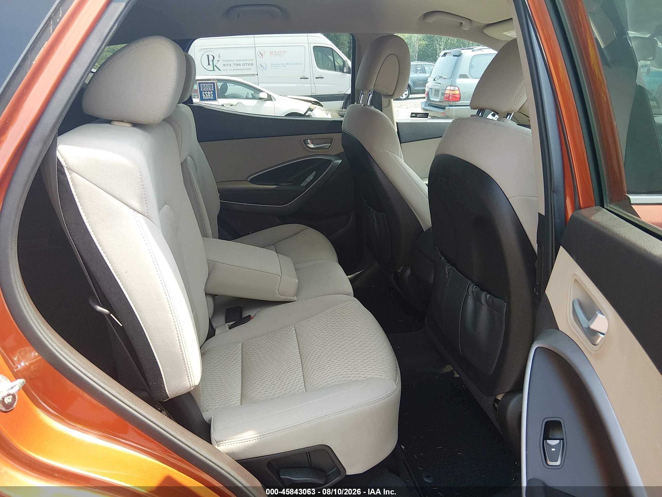 2016 Hyundai Santa Fe Sport 2.4l Orange vin: 5XYZTDLB3GG360077