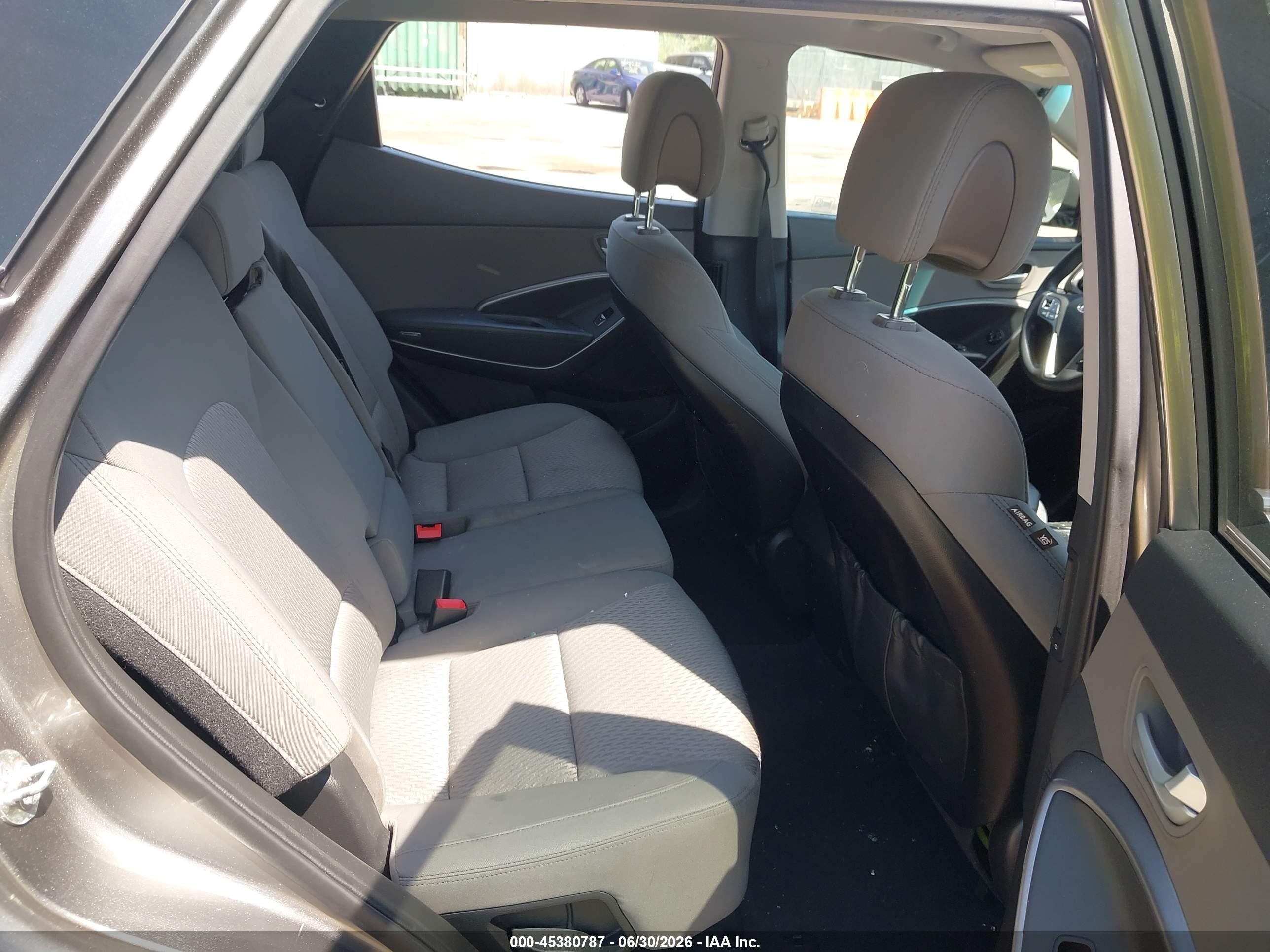 2013 Hyundai Santa Fe Sport Gray vin: 5XYZTDLB4DG047339