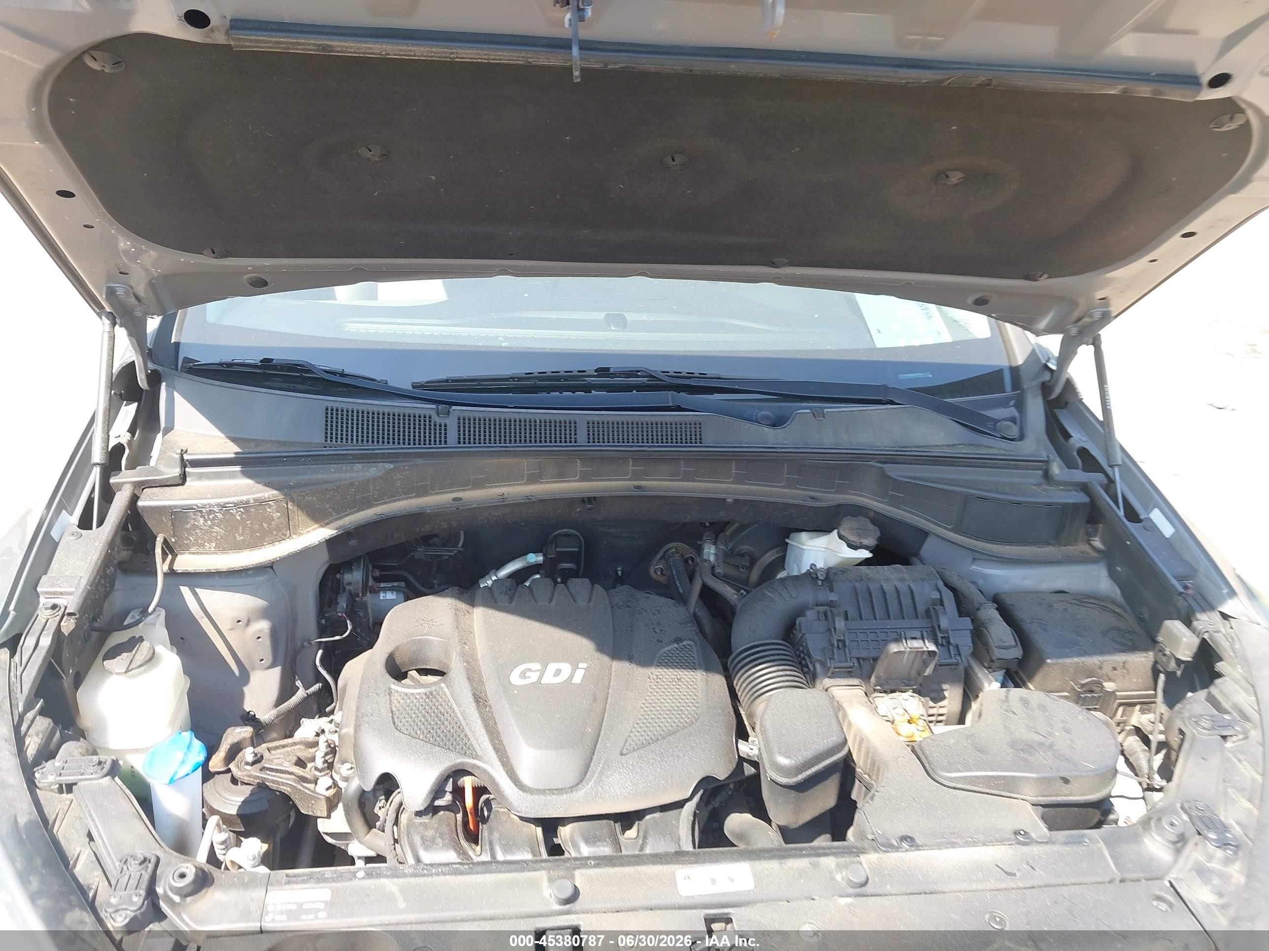2013 Hyundai Santa Fe Sport Gray vin: 5XYZTDLB4DG047339