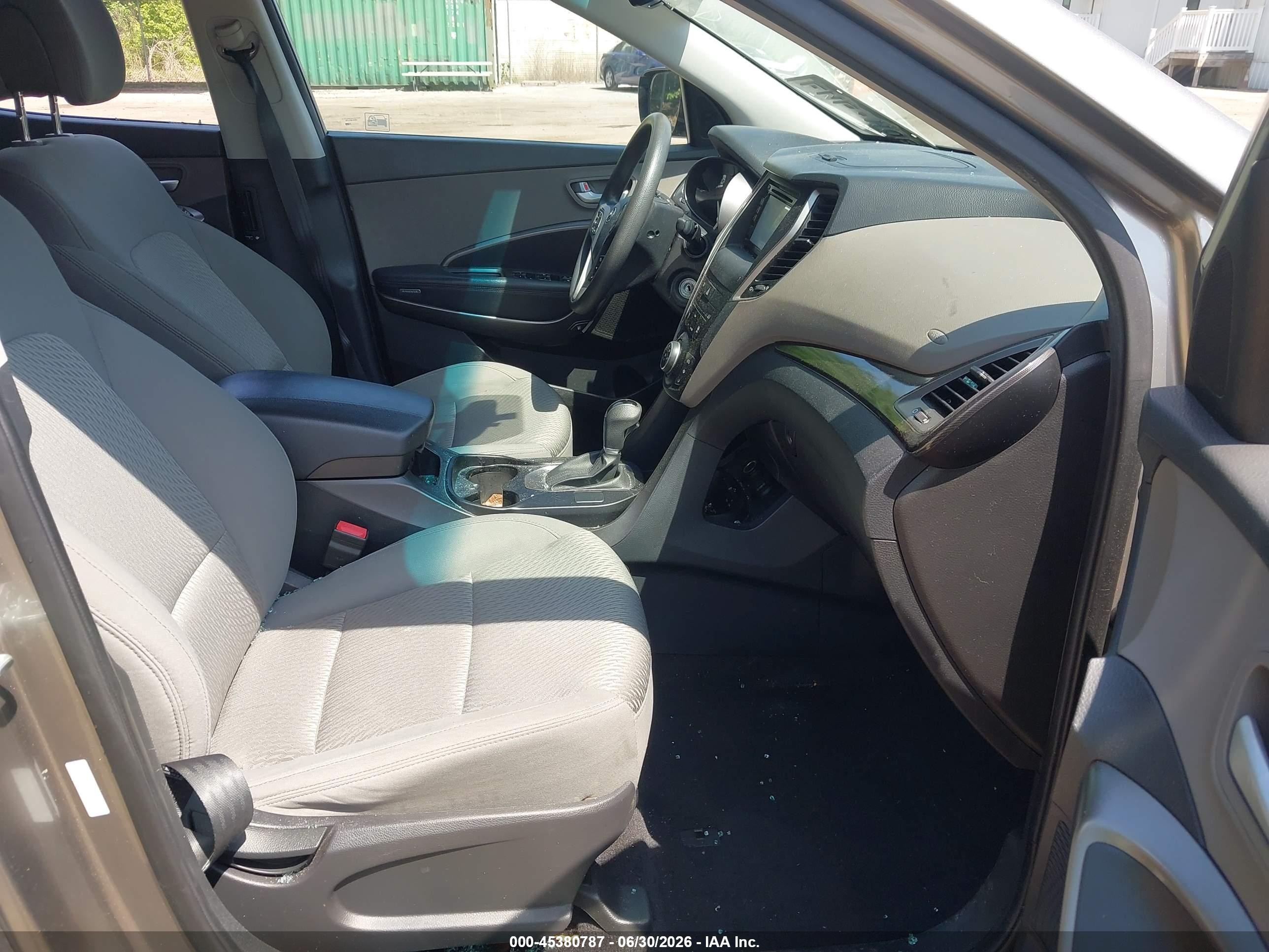 2013 Hyundai Santa Fe Sport Gray vin: 5XYZTDLB4DG047339