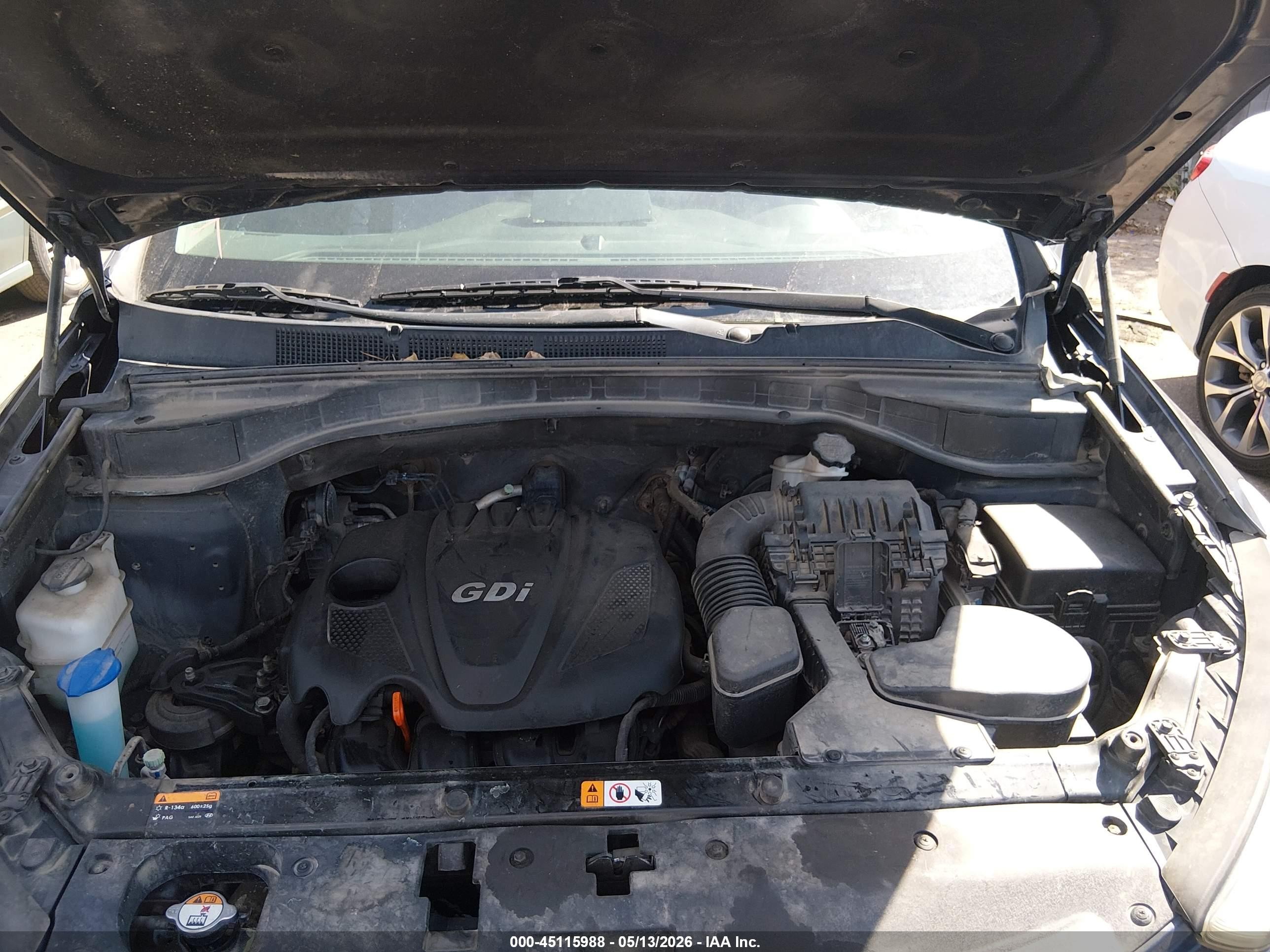 2013 Hyundai Santa Fe Sport Dark Blue vin: 5XYZTDLB4DG051729