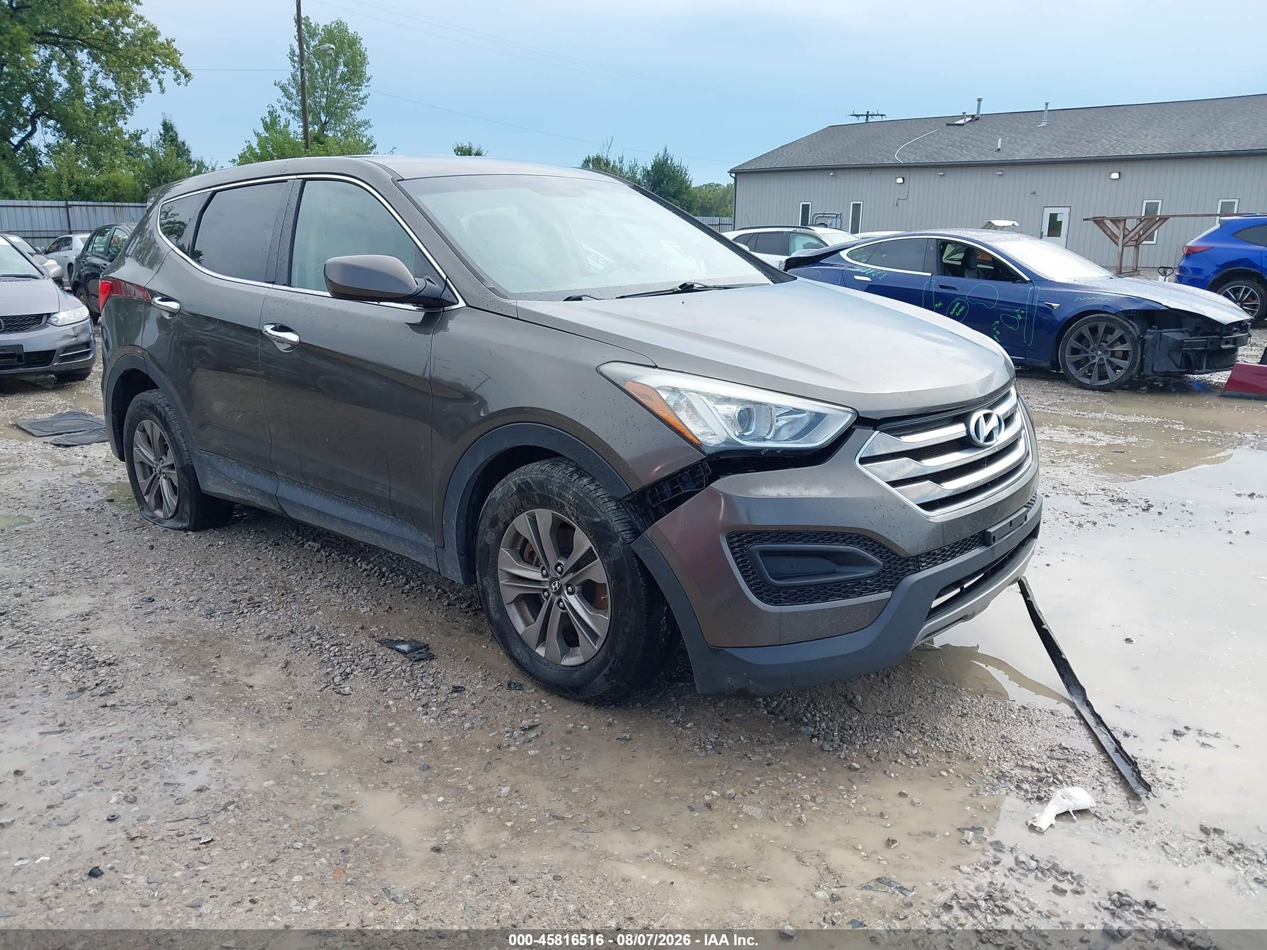 2014 Hyundai Santa Fe Sport 2.4l Gray vin: 5XYZTDLB4EG151900