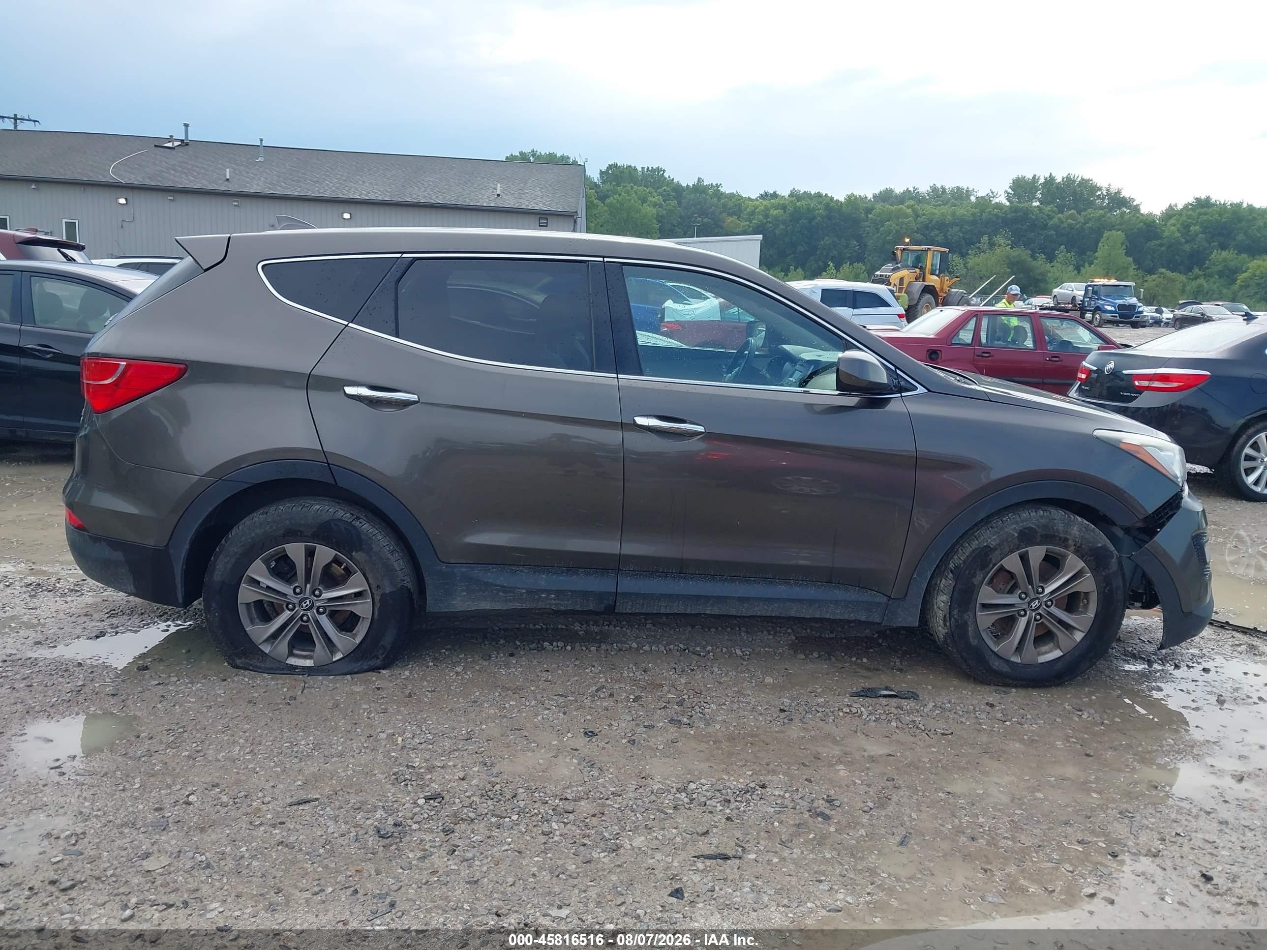 2014 Hyundai Santa Fe Sport 2.4l Gray vin: 5XYZTDLB4EG151900
