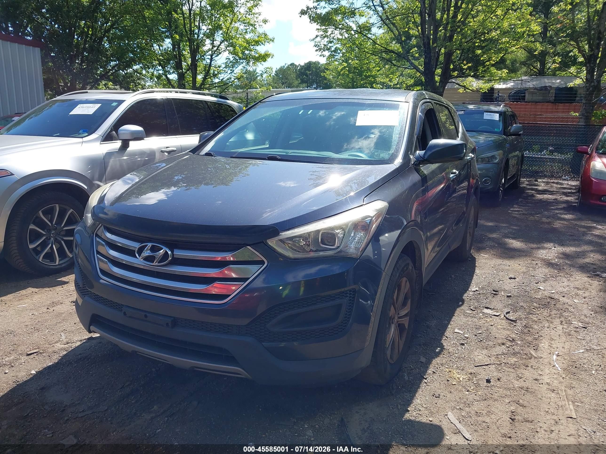 2015 Hyundai Santa Fe Sport 2.4l Blue vin: 5XYZTDLB4FG273156