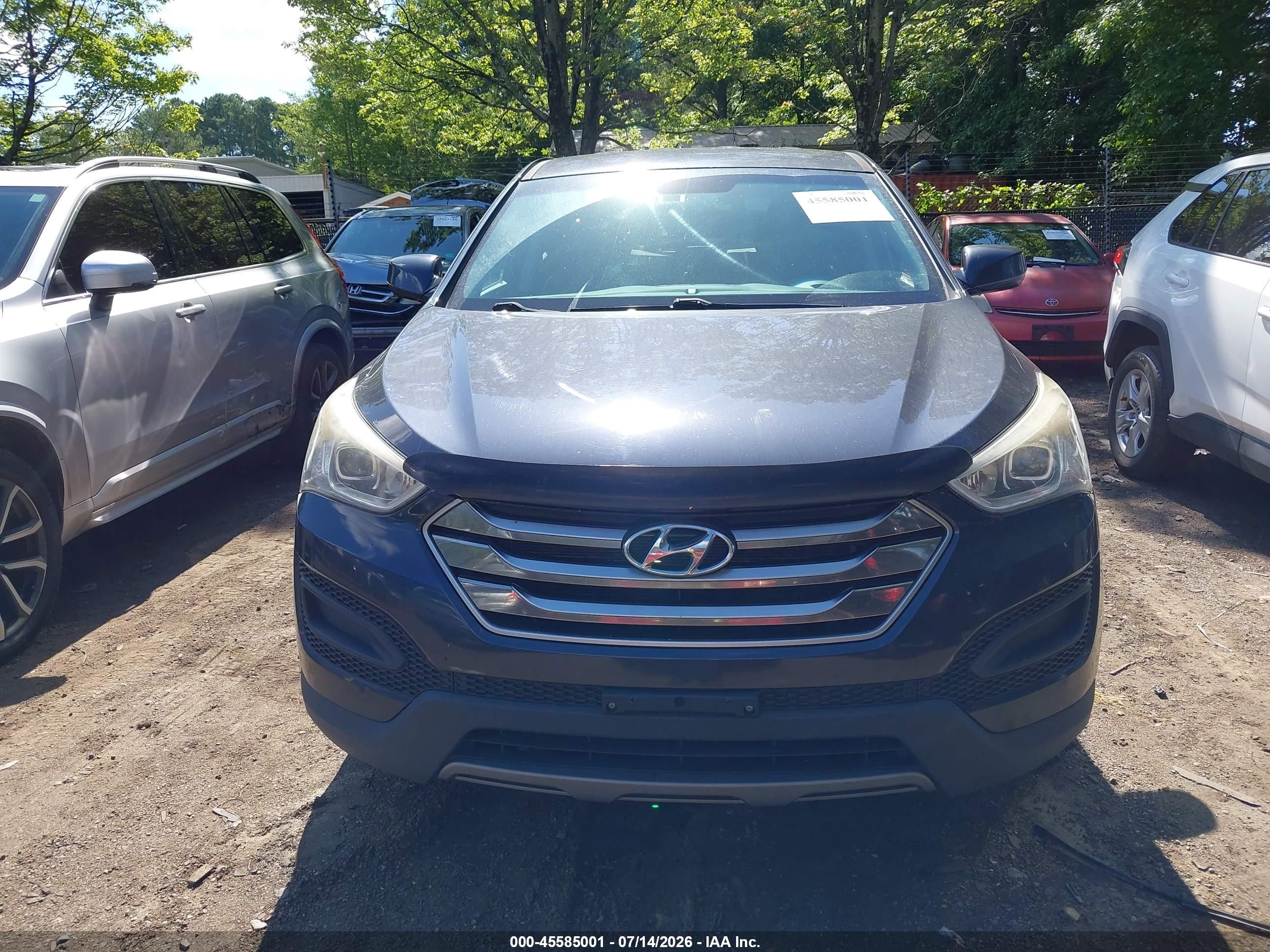 2015 Hyundai Santa Fe Sport 2.4l Blue vin: 5XYZTDLB4FG273156