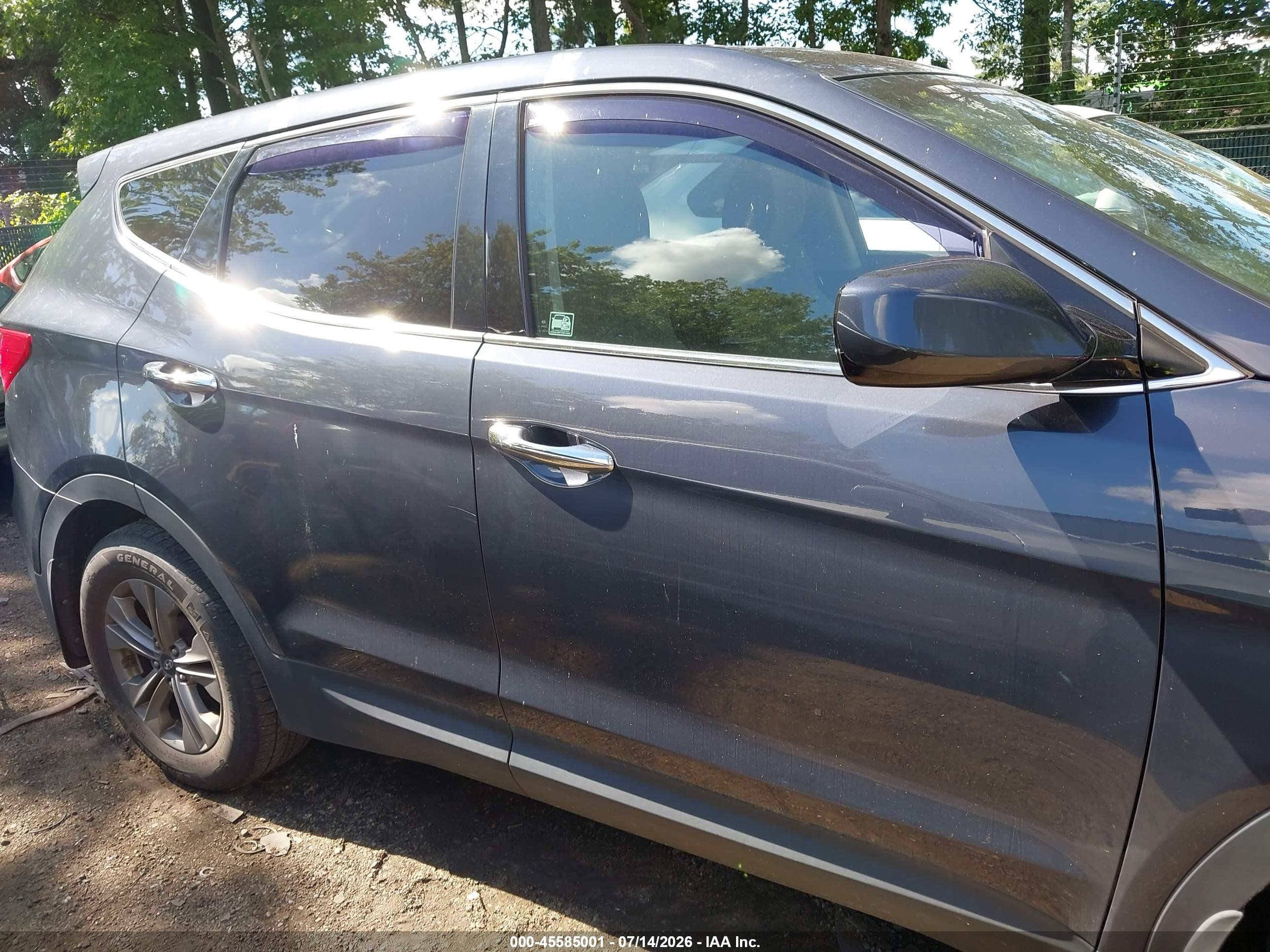2015 Hyundai Santa Fe Sport 2.4l Blue vin: 5XYZTDLB4FG273156
