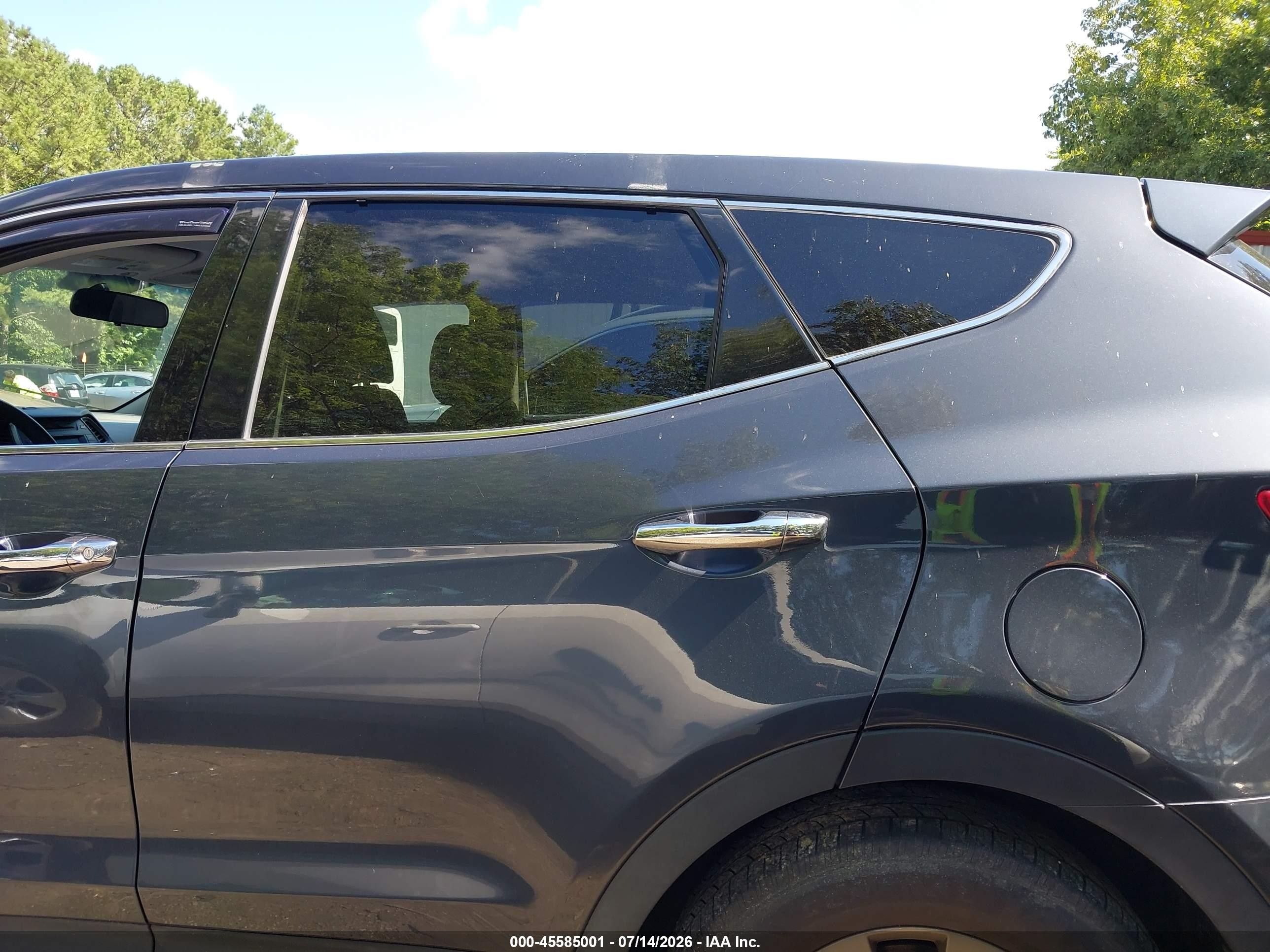 2015 Hyundai Santa Fe Sport 2.4l Blue vin: 5XYZTDLB4FG273156