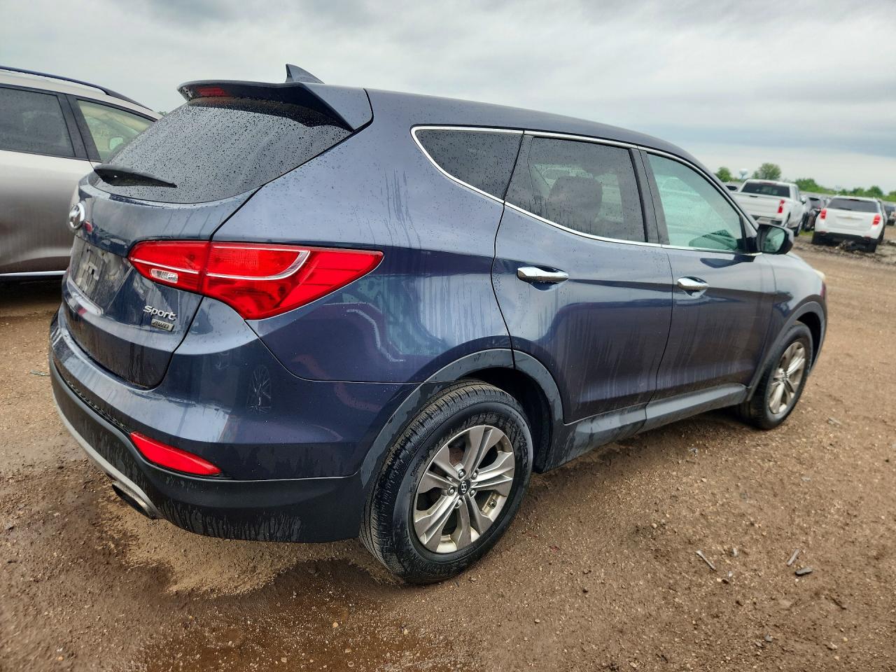 2016 Hyundai Santa Fe Sport 2.4l Blue vin: 5XYZTDLB4GG352036