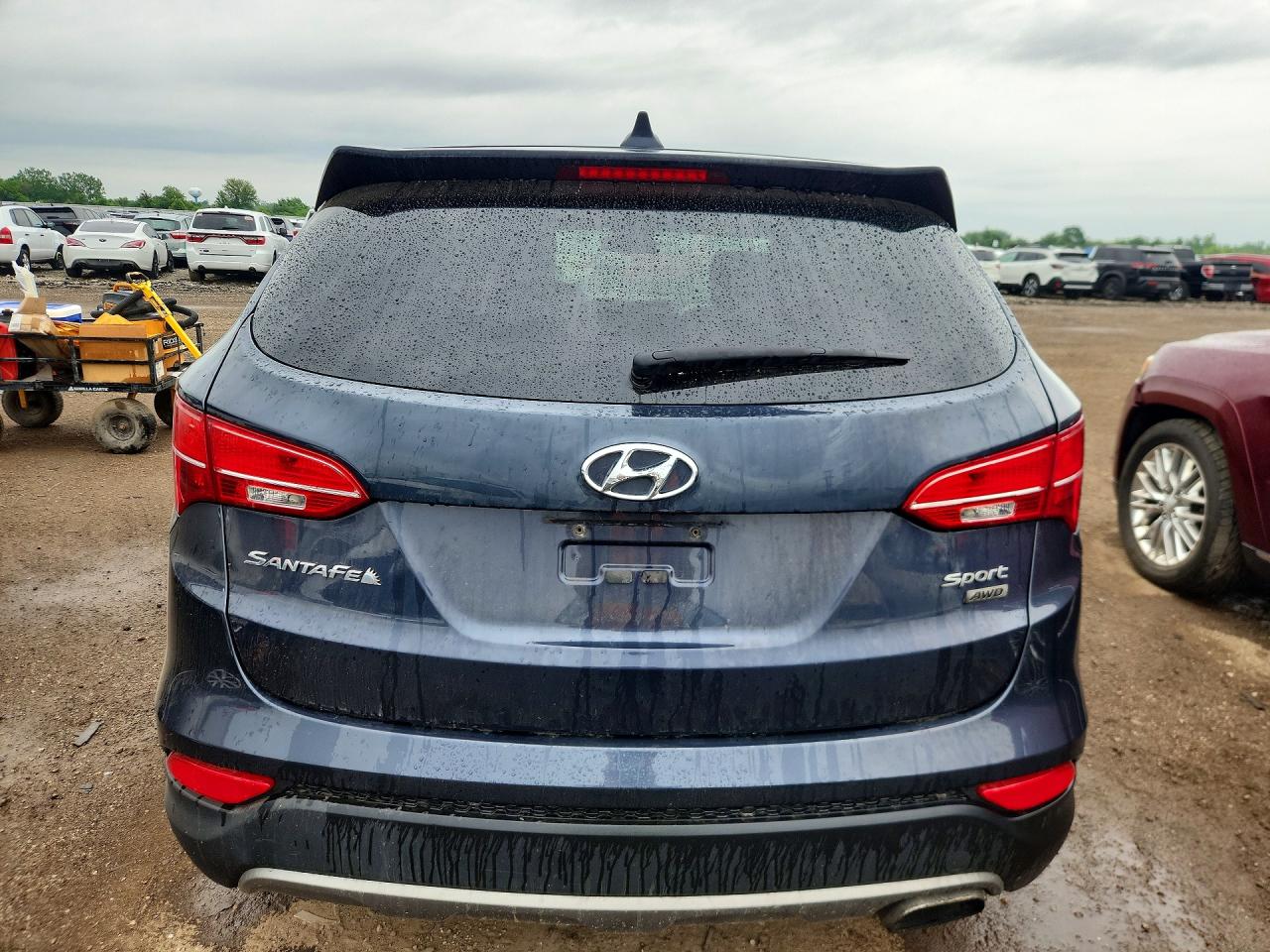 2016 Hyundai Santa Fe Sport 2.4l Blue vin: 5XYZTDLB4GG352036
