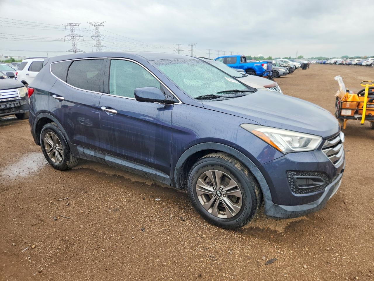 2016 Hyundai Santa Fe Sport 2.4l Blue vin: 5XYZTDLB4GG352036