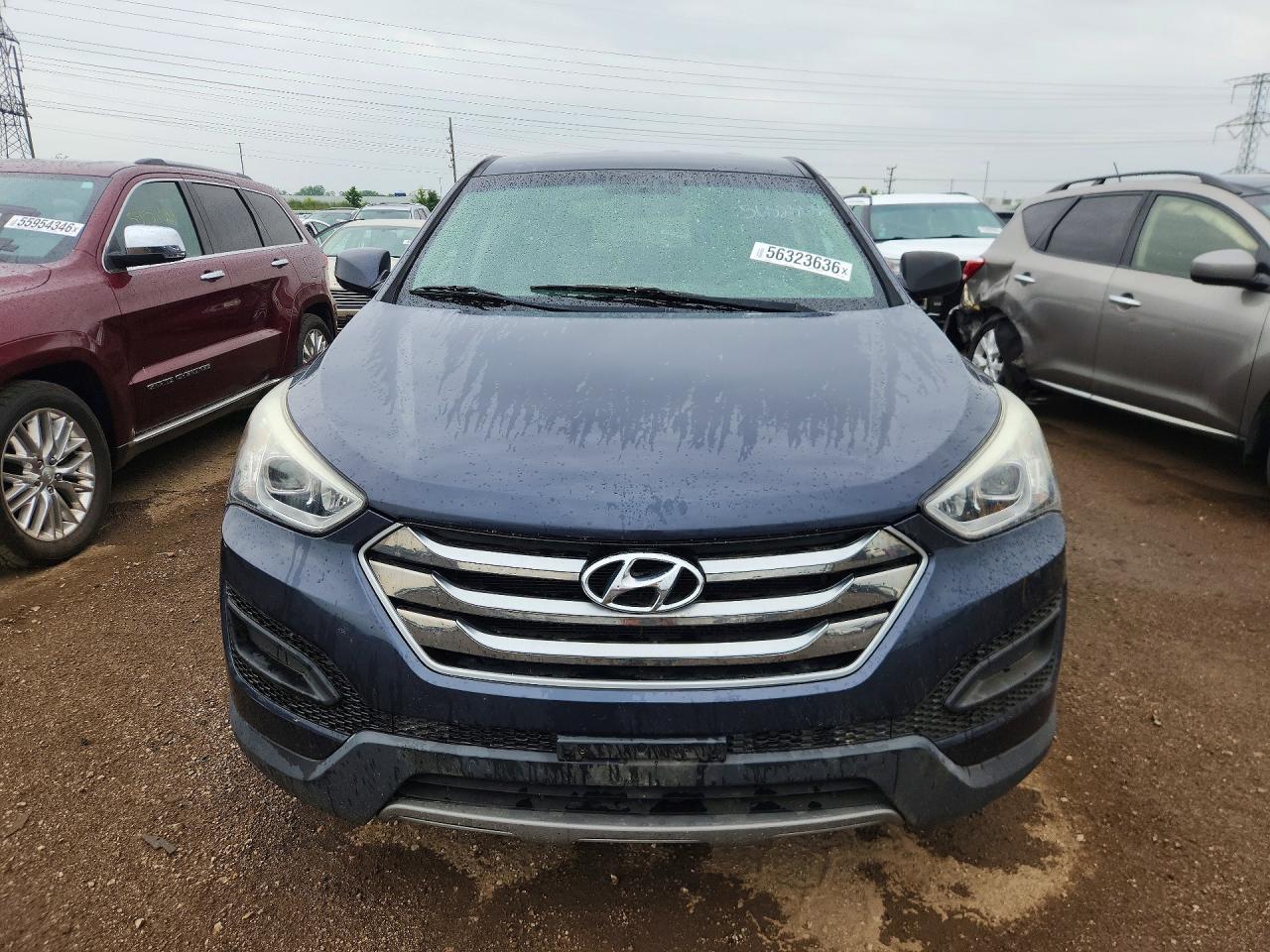 2016 Hyundai Santa Fe Sport 2.4l Blue vin: 5XYZTDLB4GG352036