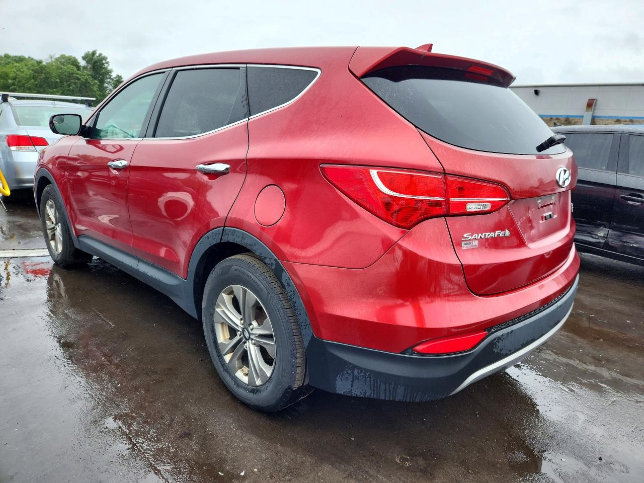 2015 Hyundai Santa Fe Sport 2.4l Burgundy vin: 5XYZTDLB5FG280262