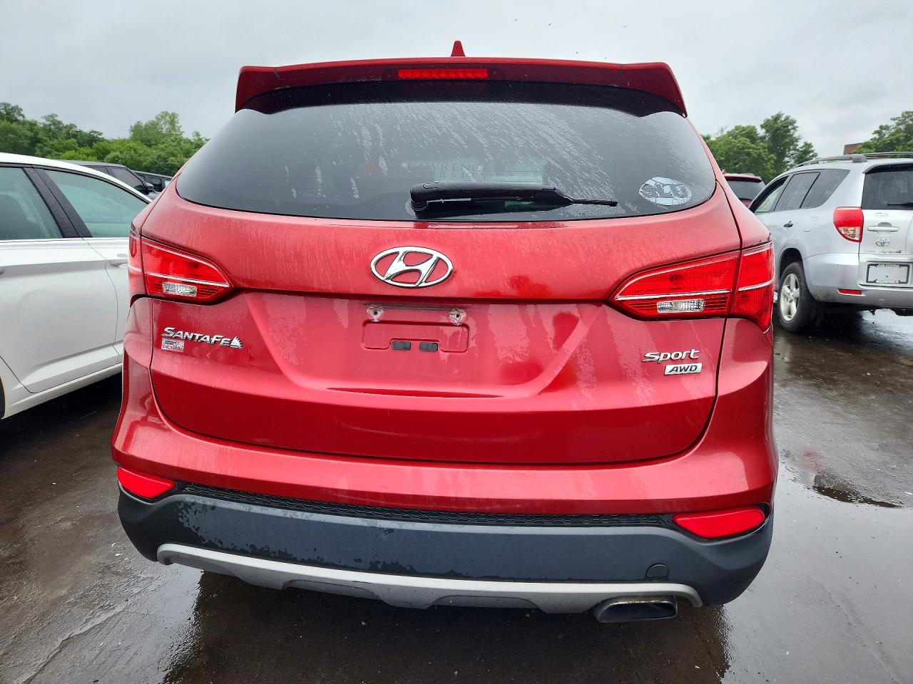 2015 Hyundai Santa Fe Sport 2.4l Burgundy vin: 5XYZTDLB5FG280262