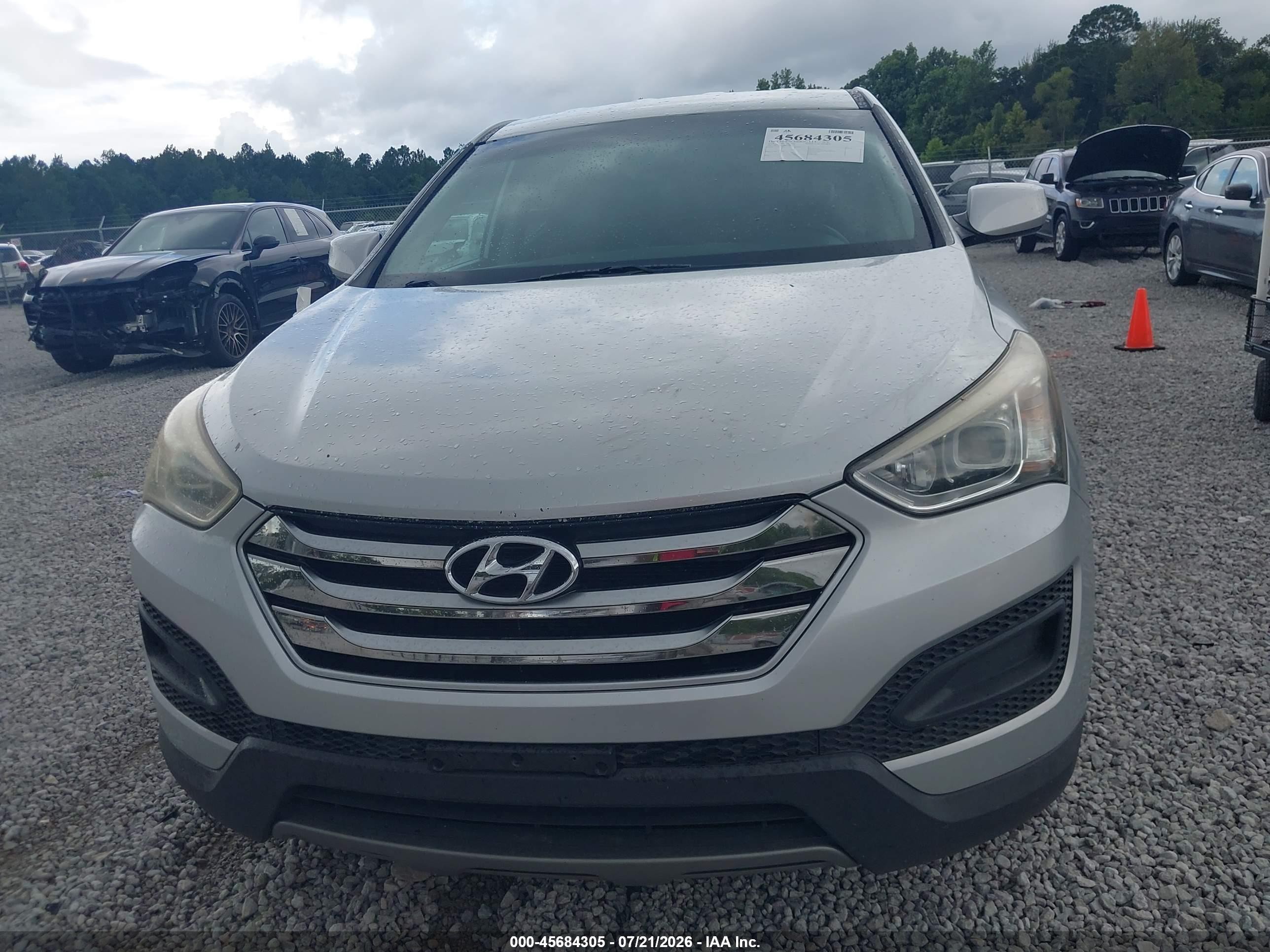 2015 Hyundai Santa Fe Sport 2.4l Silver vin: 5XYZTDLB5FG280522