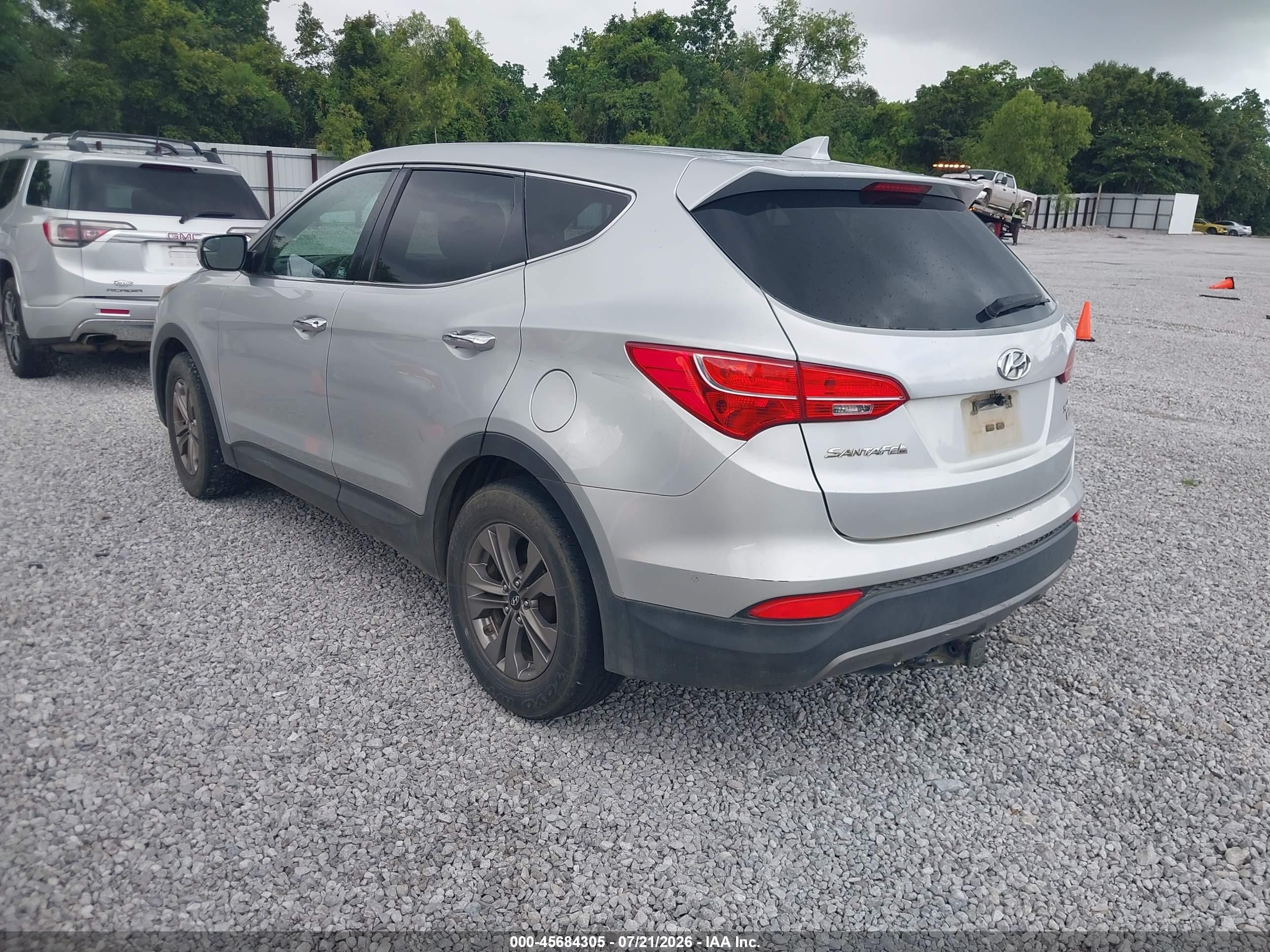 2015 Hyundai Santa Fe Sport 2.4l Silver vin: 5XYZTDLB5FG280522