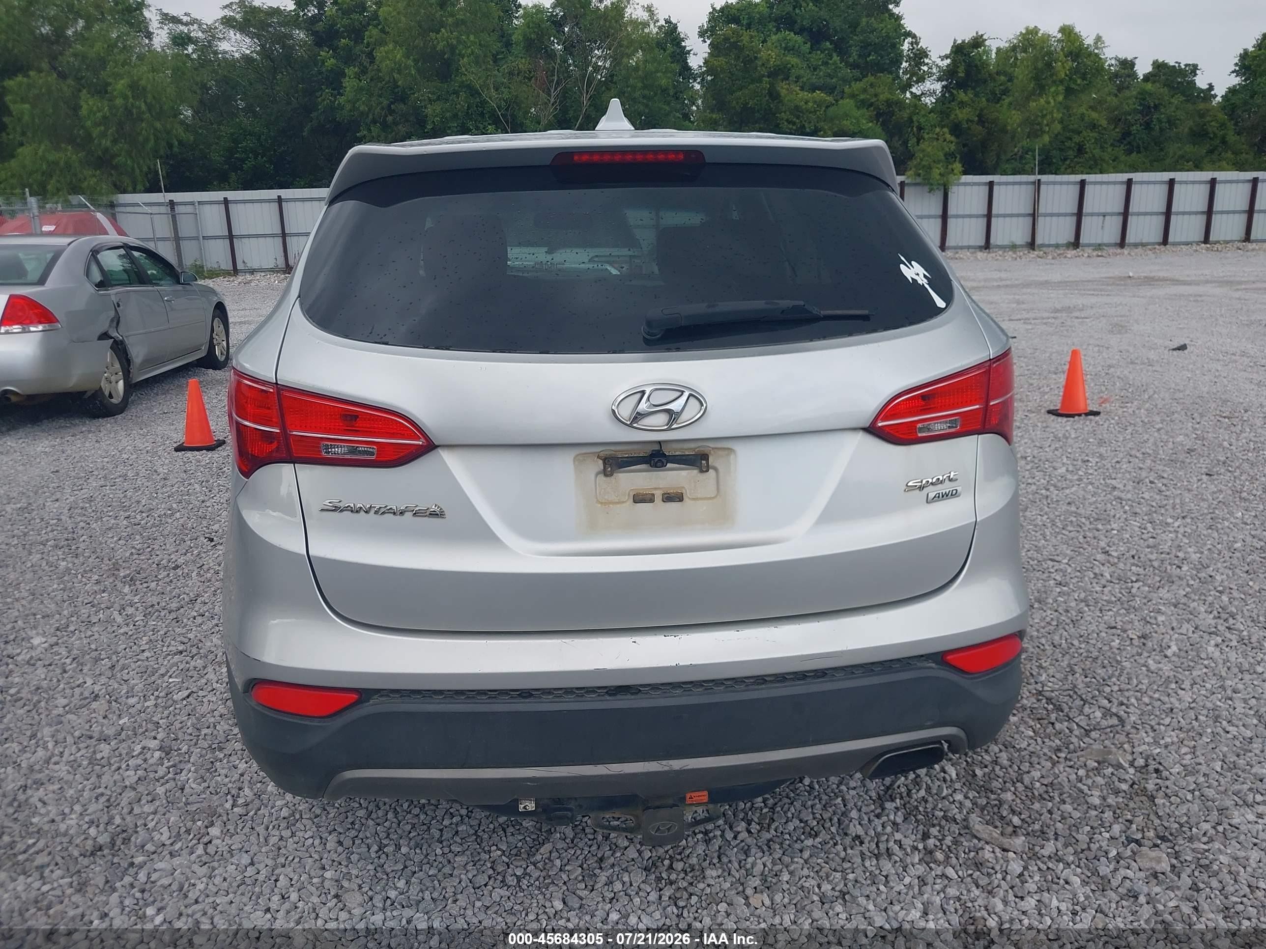 2015 Hyundai Santa Fe Sport 2.4l Silver vin: 5XYZTDLB5FG280522
