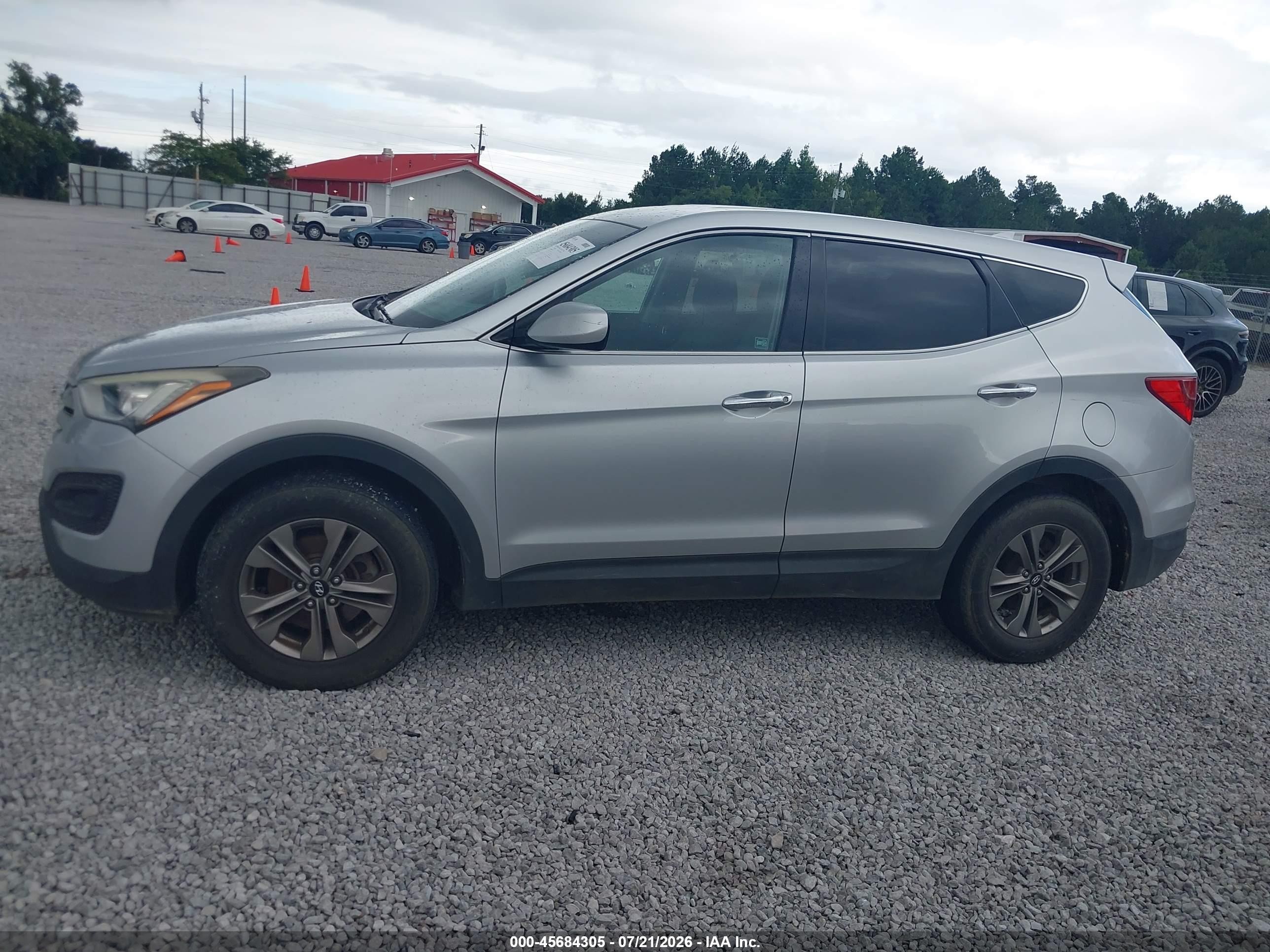 2015 Hyundai Santa Fe Sport 2.4l Silver vin: 5XYZTDLB5FG280522