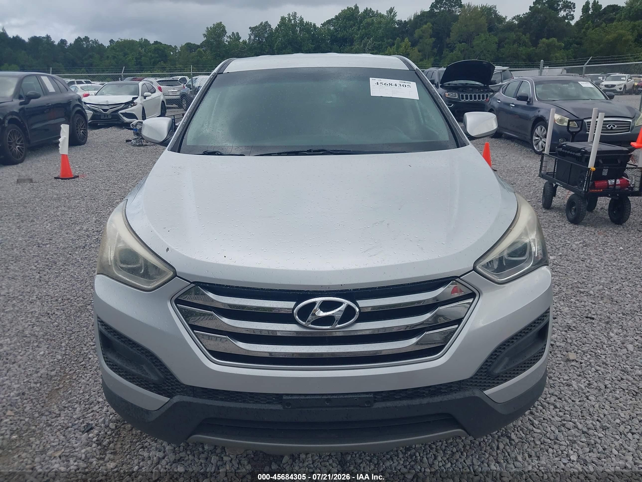 2015 Hyundai Santa Fe Sport 2.4l Silver vin: 5XYZTDLB5FG280522