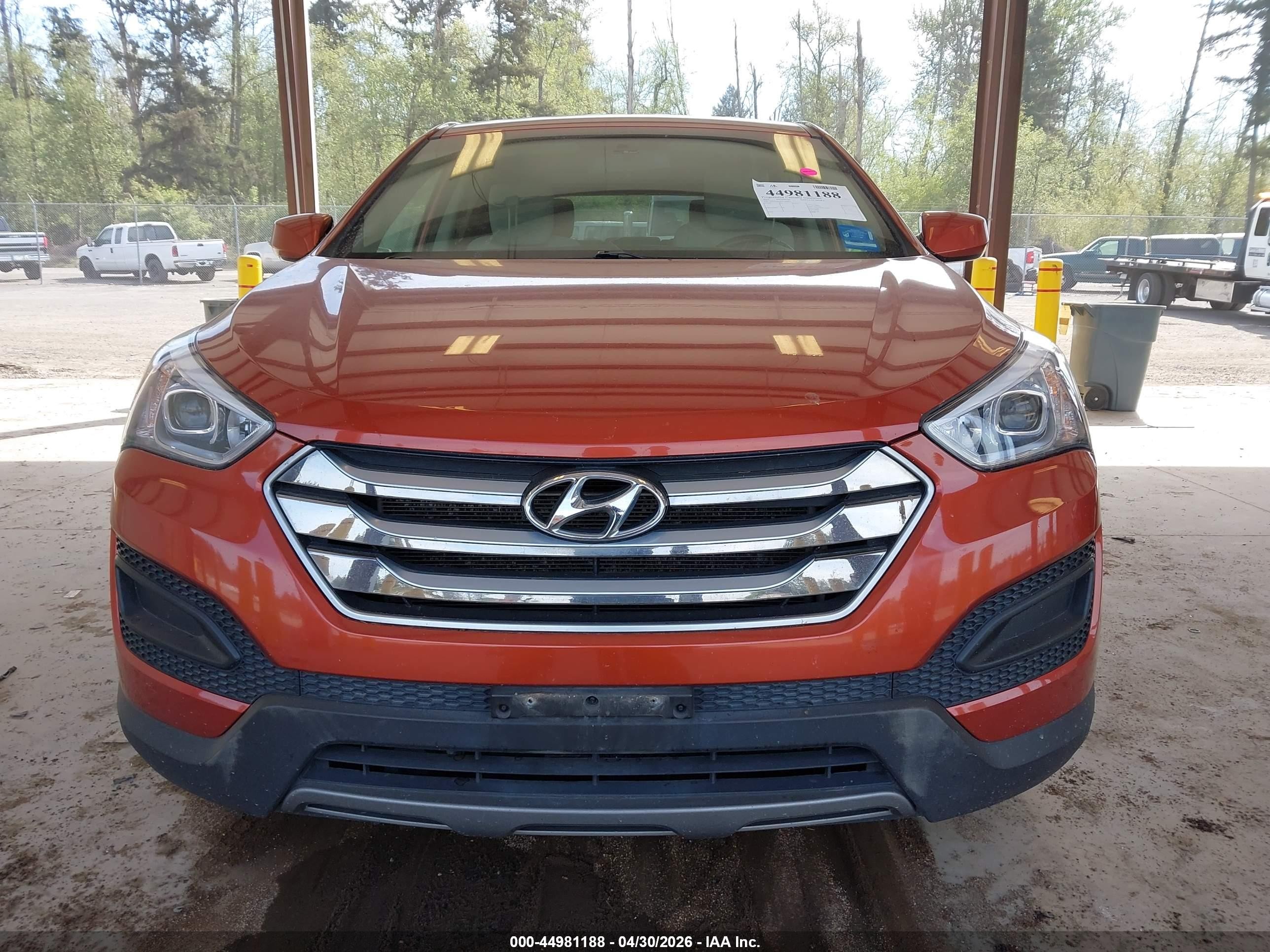 2015 Hyundai Santa Fe Sport 2.4l Оранжевый vin: 5XYZTDLB5FG284151