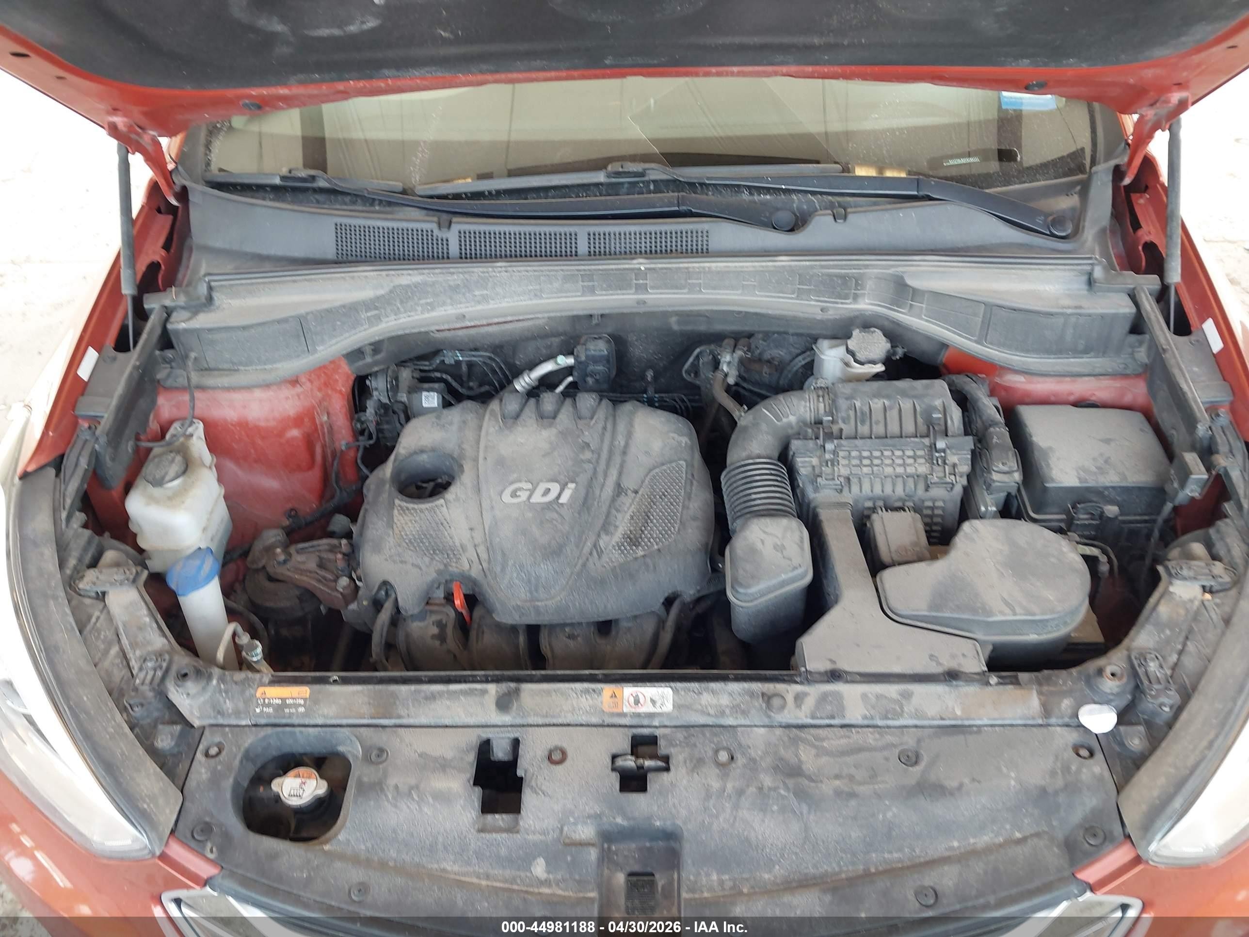 2015 Hyundai Santa Fe Sport 2.4l Оранжевый vin: 5XYZTDLB5FG284151