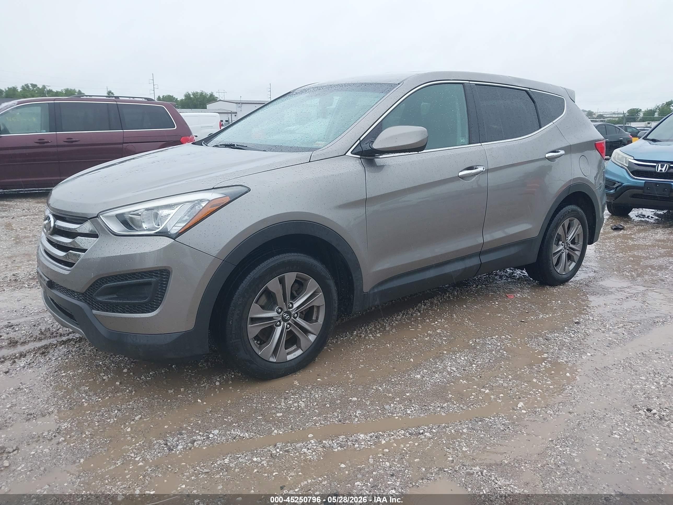 2015 Hyundai Santa Fe Sport 2.4l Gray vin: 5XYZTDLB5FG301742