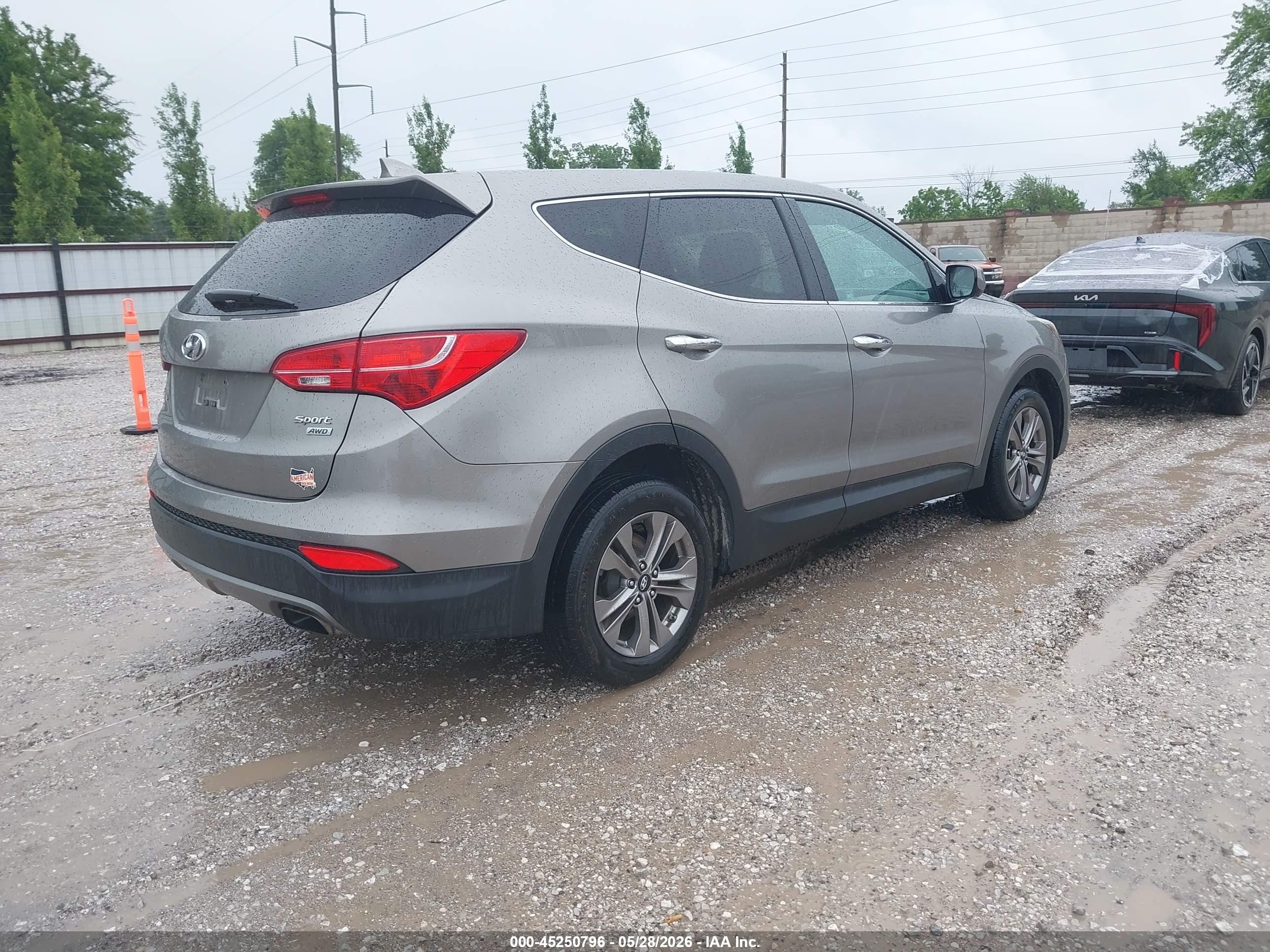 2015 Hyundai Santa Fe Sport 2.4l Gray vin: 5XYZTDLB5FG301742