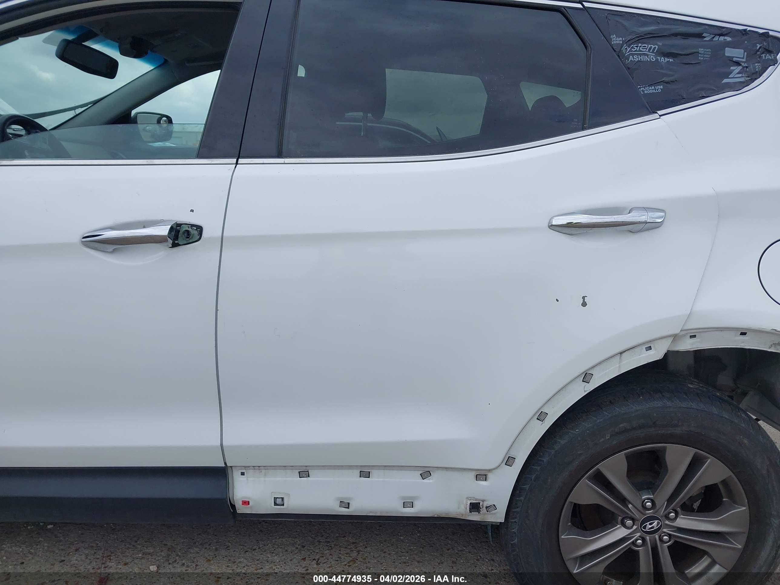2013 Hyundai Santa Fe Sport White vin: 5XYZTDLB6DG063185