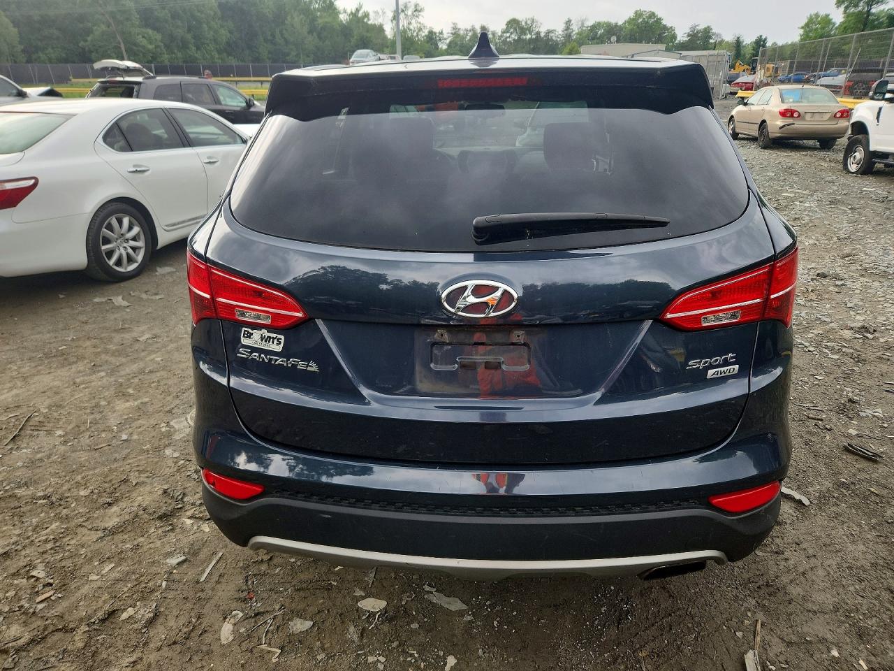 2014 Hyundai Santa Fe Sport 2.4l Blue vin: 5XYZTDLB6EG134547