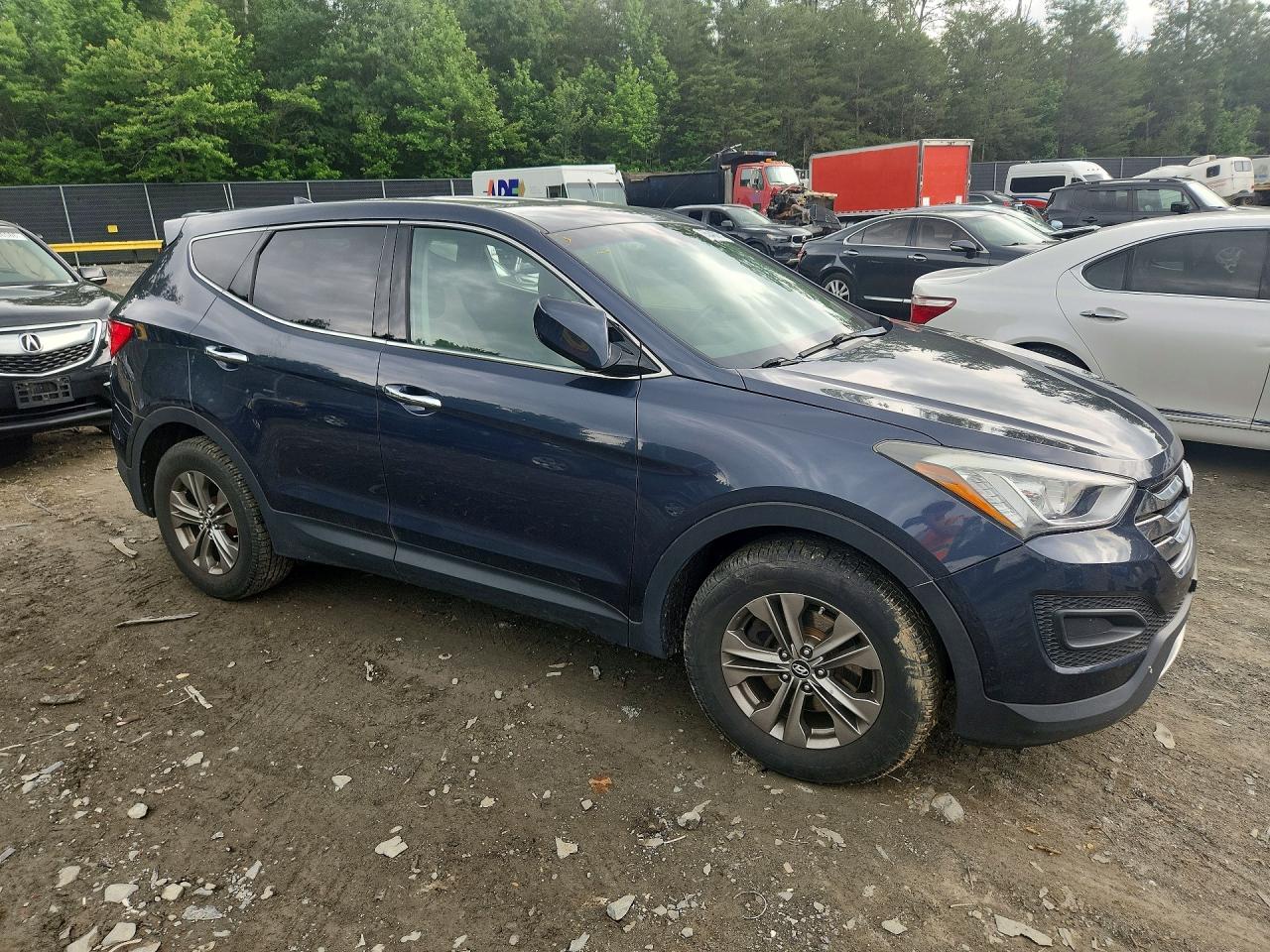 2014 Hyundai Santa Fe Sport 2.4l Blue vin: 5XYZTDLB6EG134547