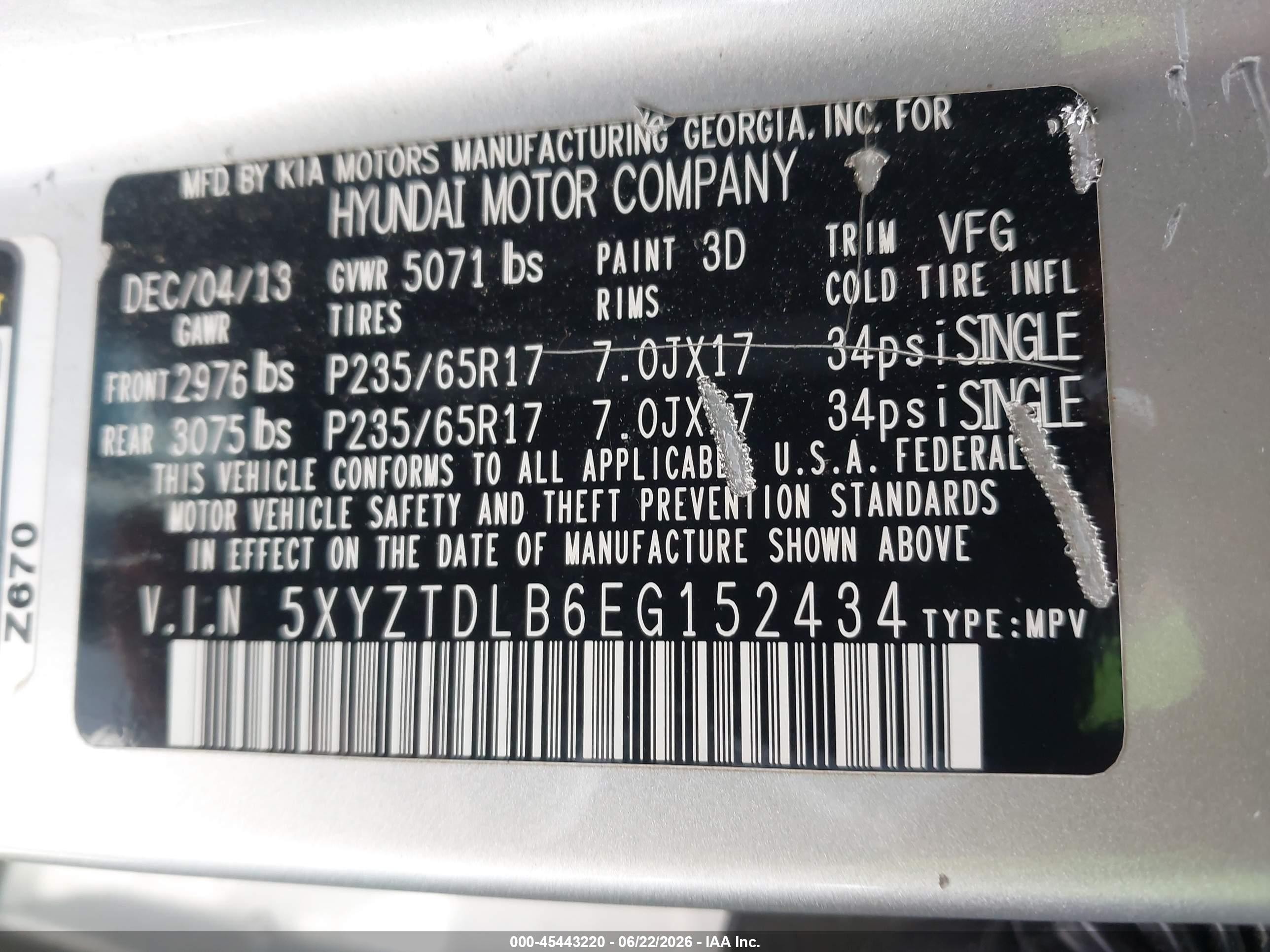 2014 Hyundai Santa Fe Sport 2.4l Silver vin: 5XYZTDLB6EG152434