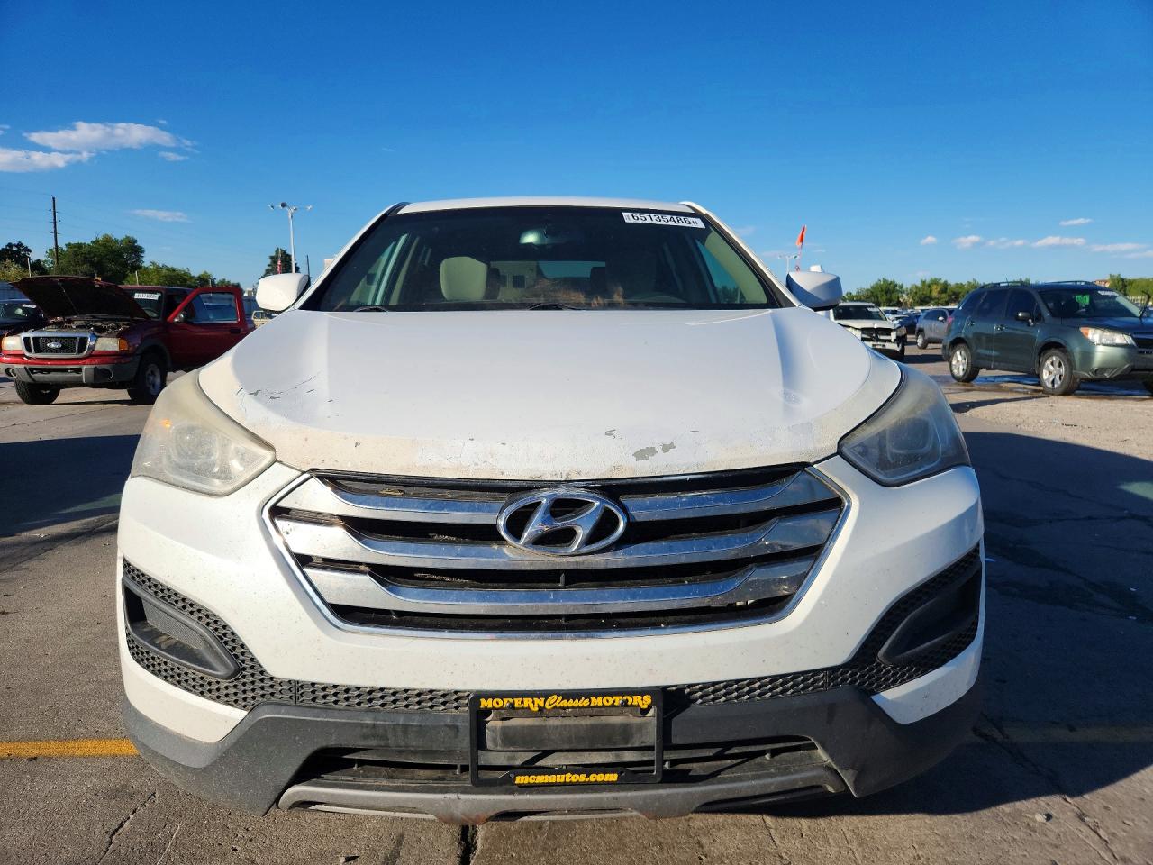 2014 Hyundai Santa Fe Sport 2.4l Белый vin: 5XYZTDLB6EG168035