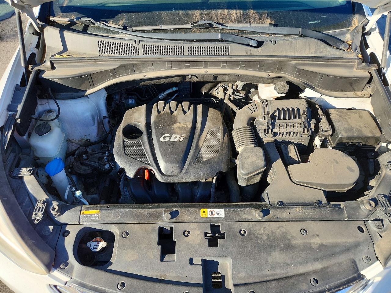 2014 Hyundai Santa Fe Sport 2.4l Белый vin: 5XYZTDLB6EG168035
