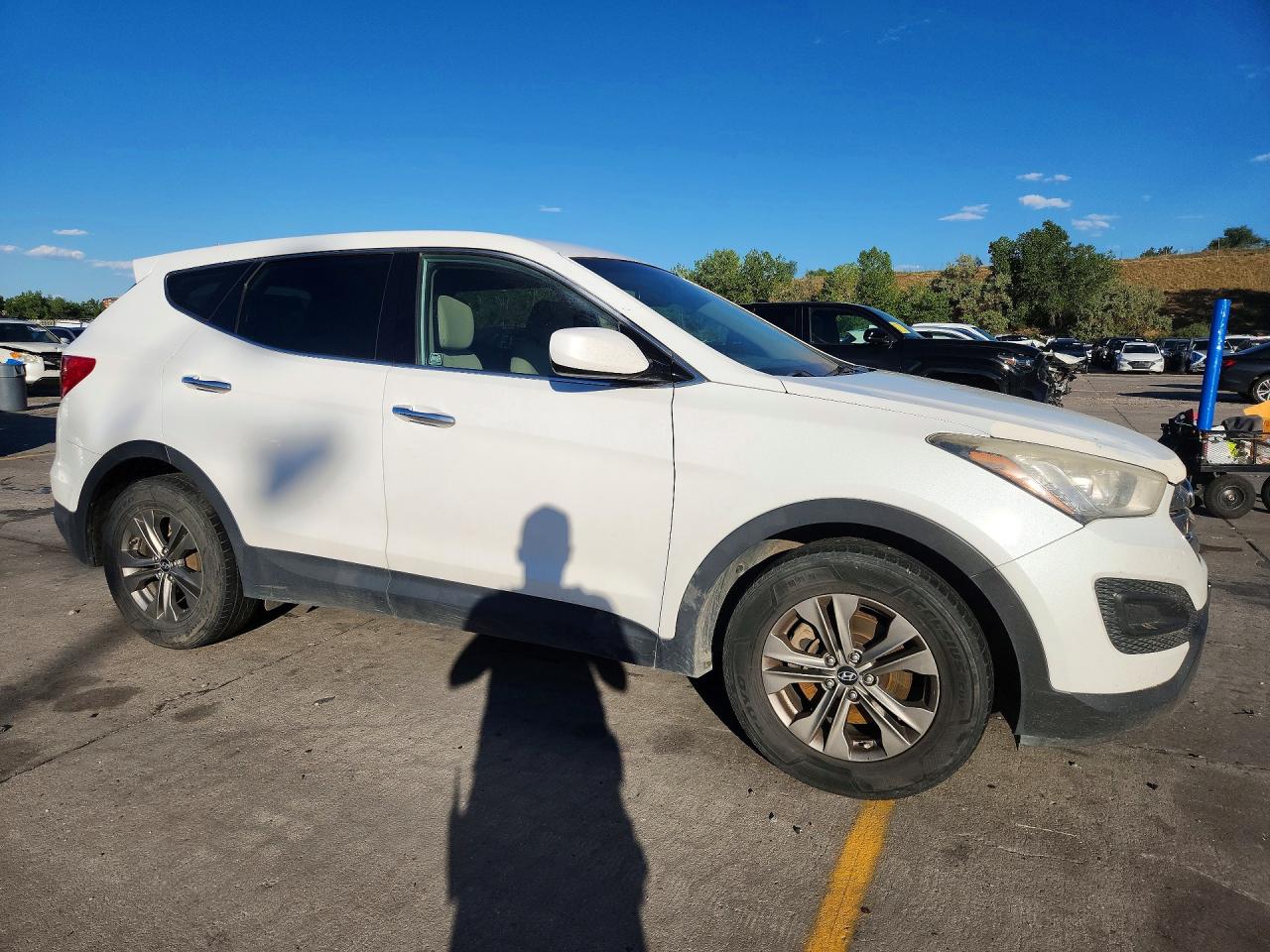 2014 Hyundai Santa Fe Sport 2.4l Белый vin: 5XYZTDLB6EG168035