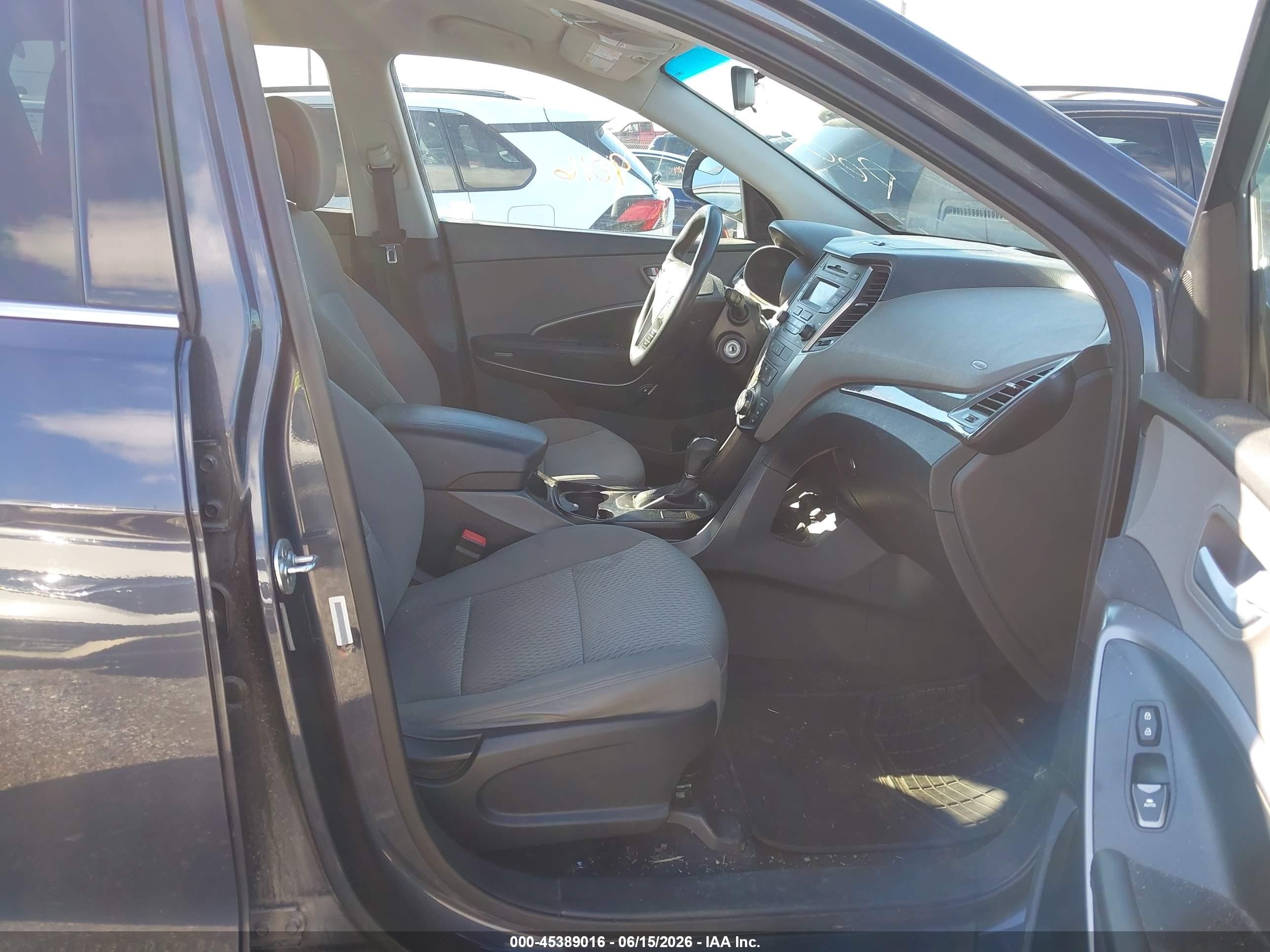 2015 Hyundai Santa Fe Sport 2.4l Blue vin: 5XYZTDLB6FG233242