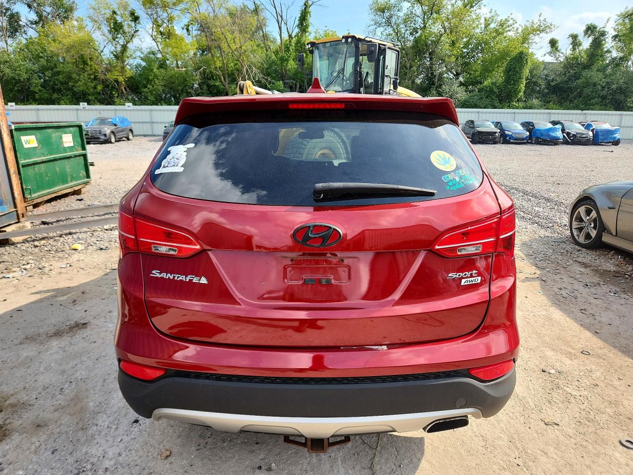 2015 Hyundai Santa Fe Sport 2.4l Red vin: 5XYZTDLB6FG290170