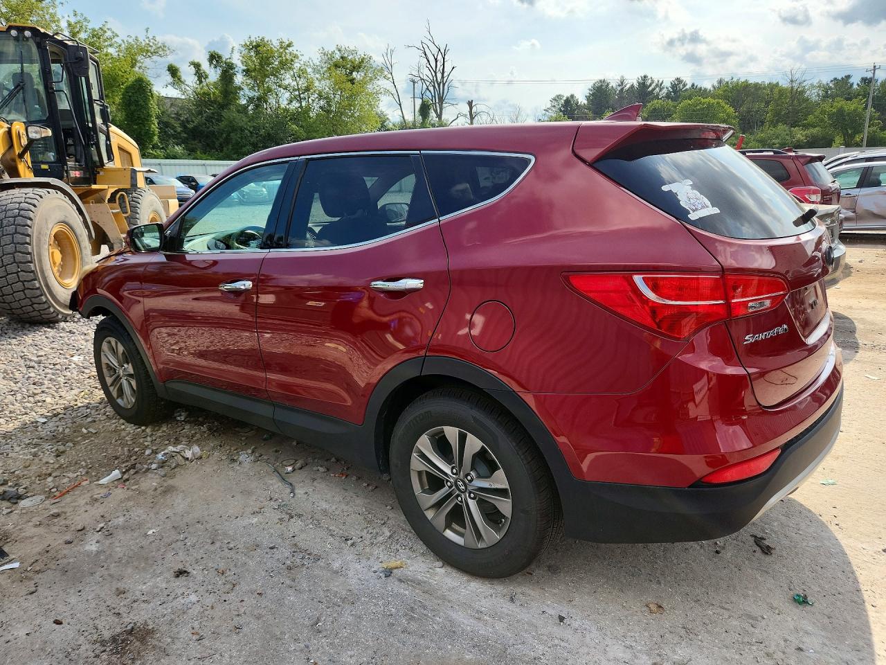 2015 Hyundai Santa Fe Sport 2.4l Red vin: 5XYZTDLB6FG290170