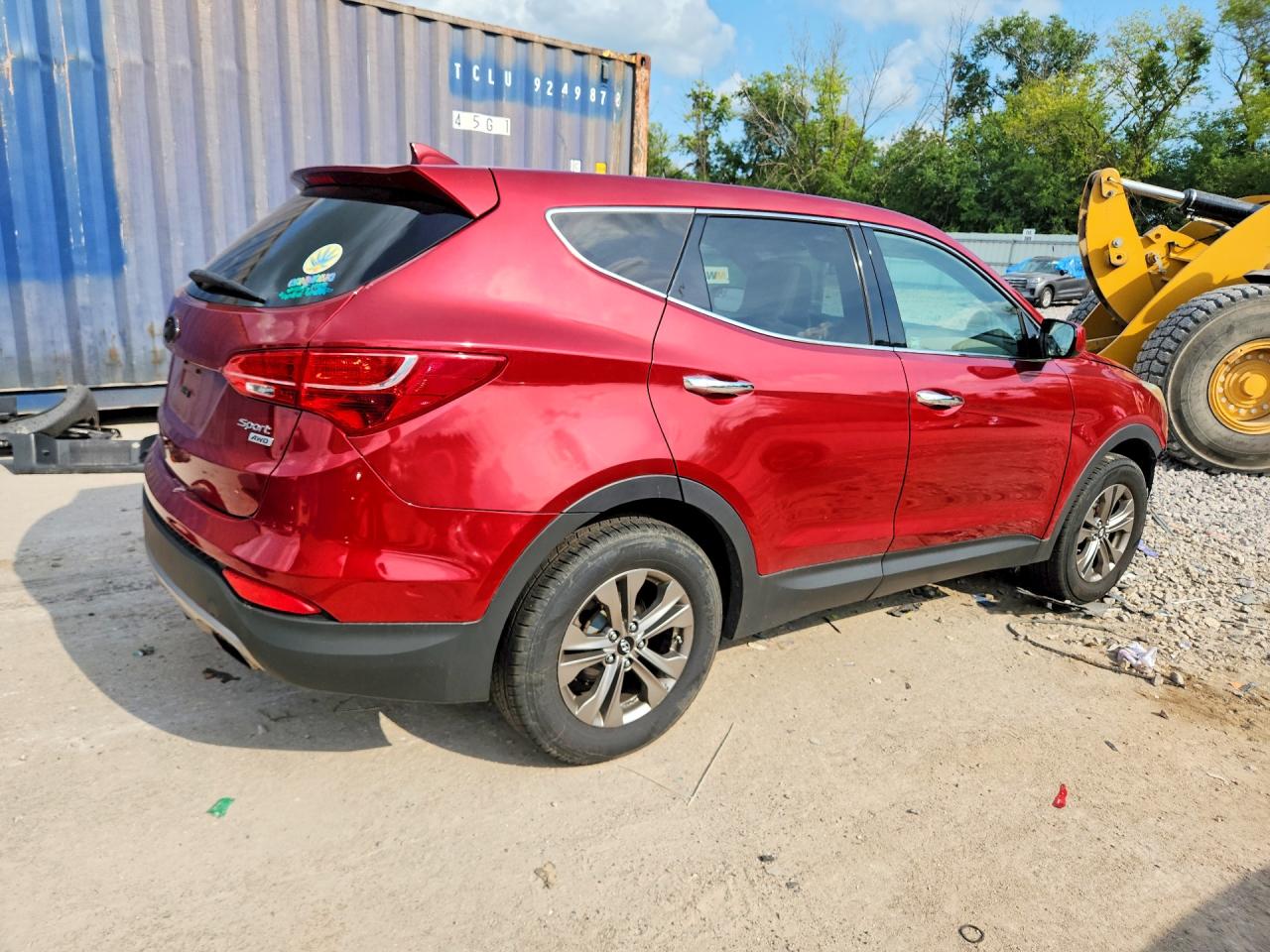 2015 Hyundai Santa Fe Sport 2.4l Red vin: 5XYZTDLB6FG290170