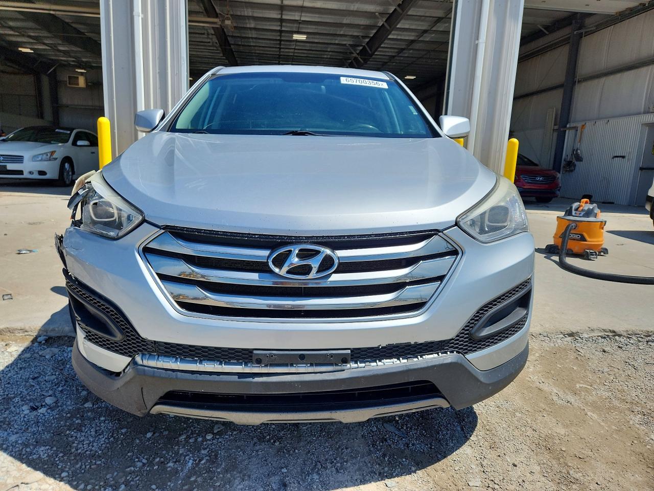 2015 Hyundai Santa Fe Gray vin: 5XYZTDLB6FG294865