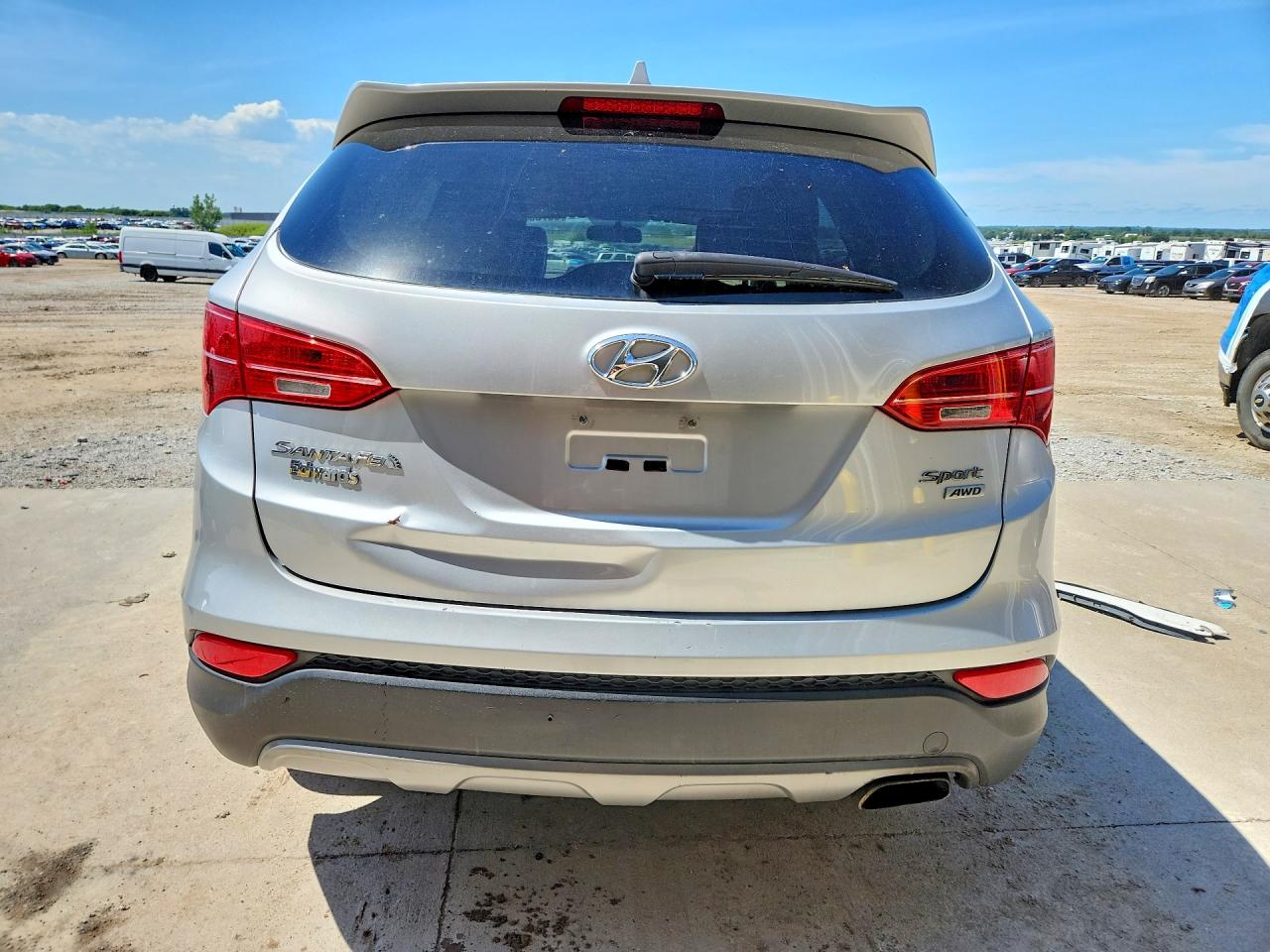 2015 Hyundai Santa Fe Gray vin: 5XYZTDLB6FG294865