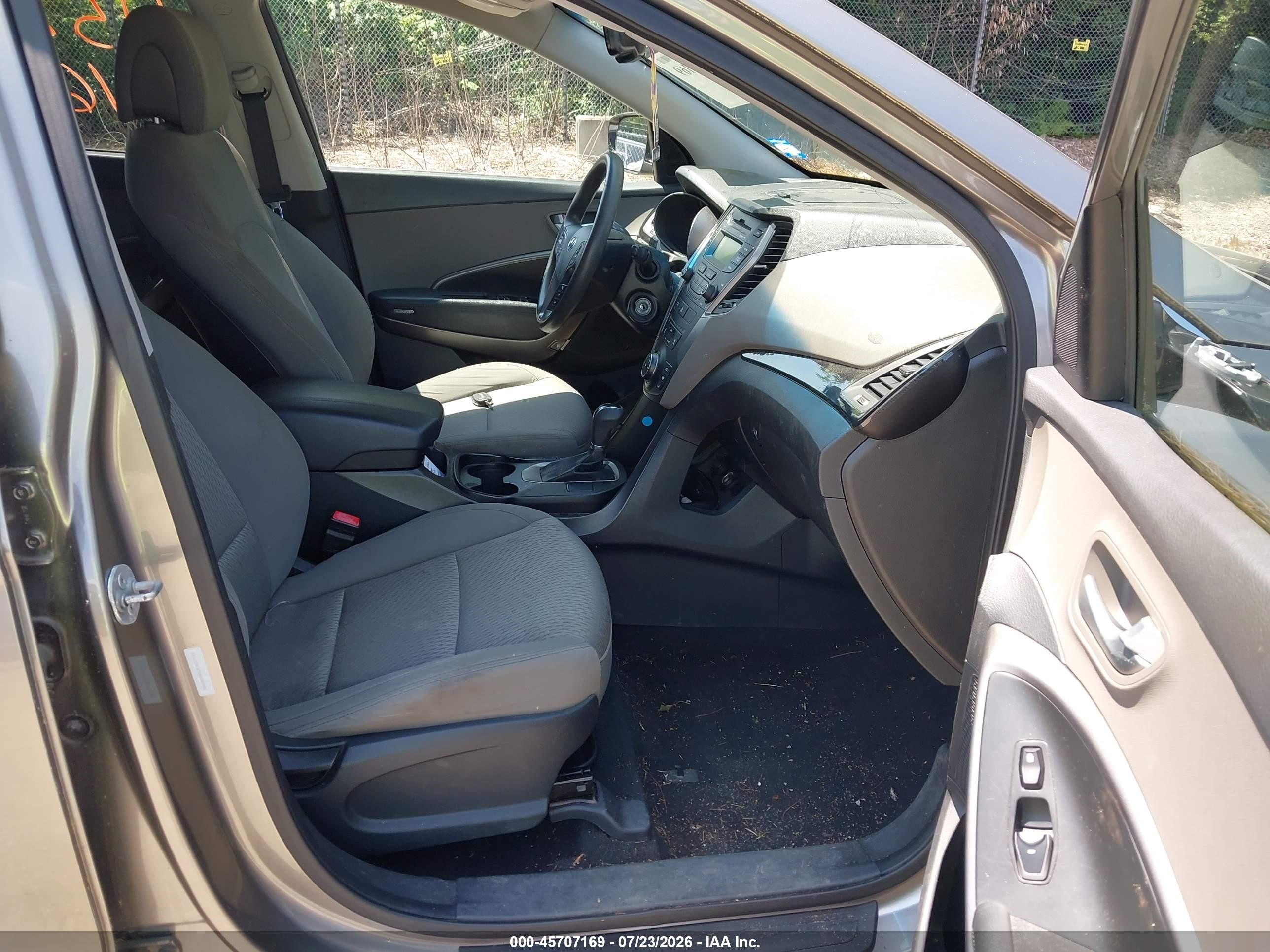 2013 Hyundai Santa Fe Sport Gray vin: 5XYZTDLB7DG008700
