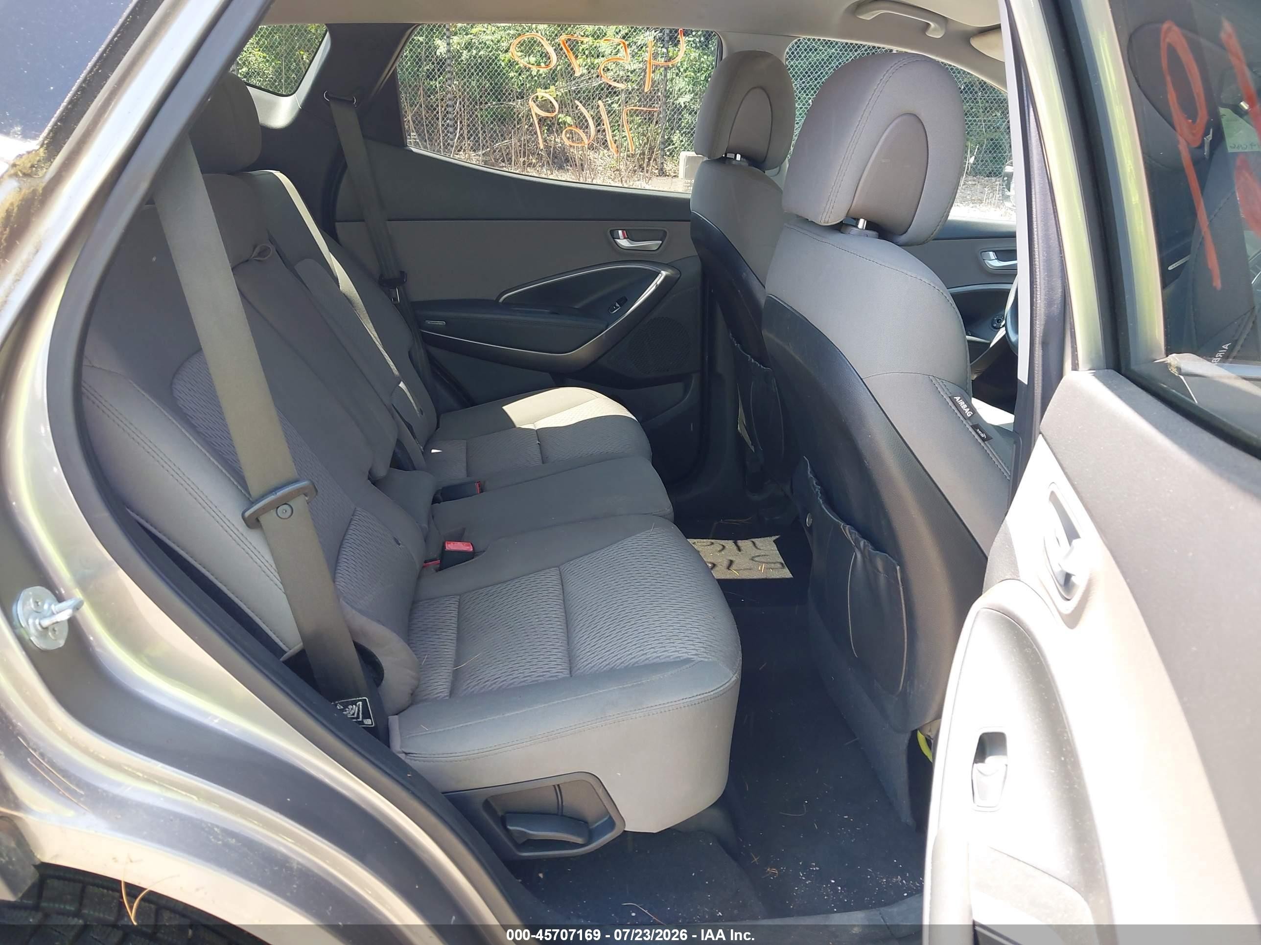 2013 Hyundai Santa Fe Sport Gray vin: 5XYZTDLB7DG008700