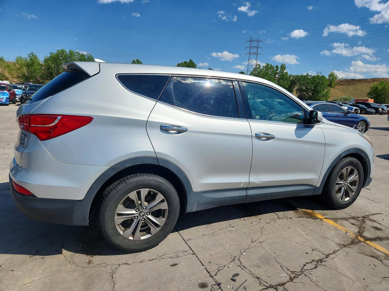 2013 Hyundai Santa Fe Sport 2.4l Silver vin: 5XYZTDLB7DG052700